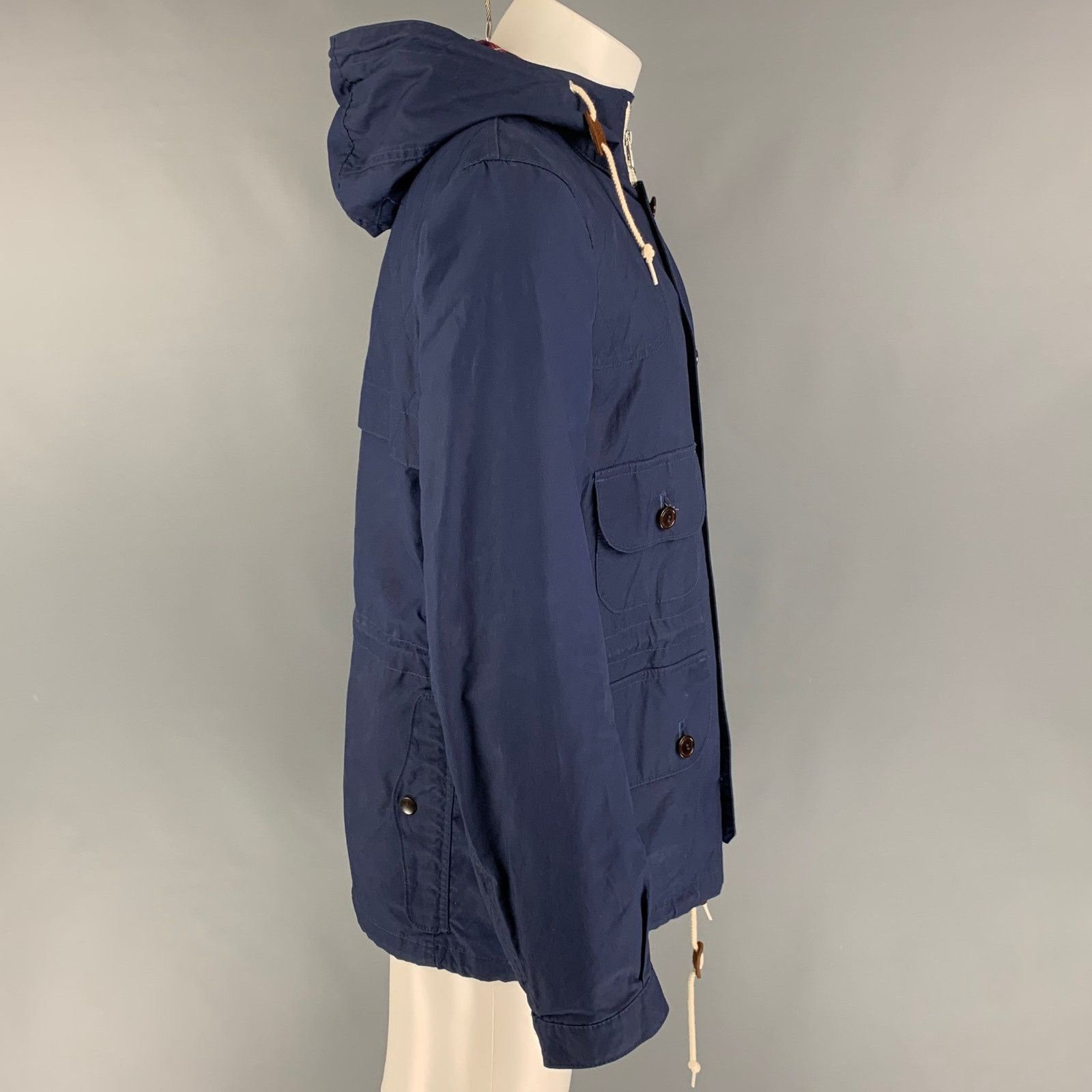 Junya Watanabe JUNYA WATANABE S Navy Brown Coated Canvas Nautical Jacket Size US S / EU 44-46 / 1 - 2 Thumbnail