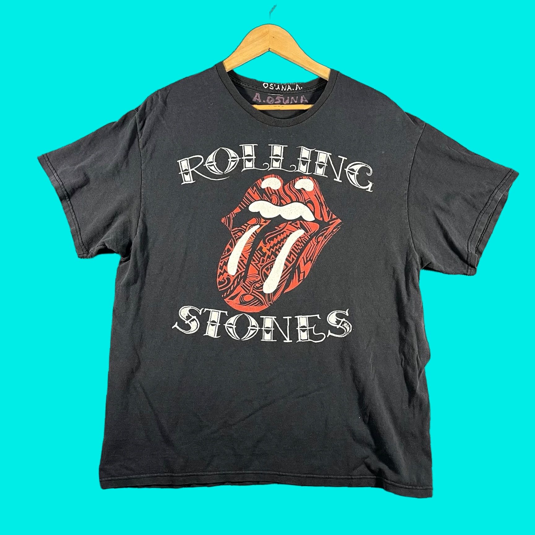 Band Tees × The Rolling Stones × Vintage Vintage 80s The Rolling 