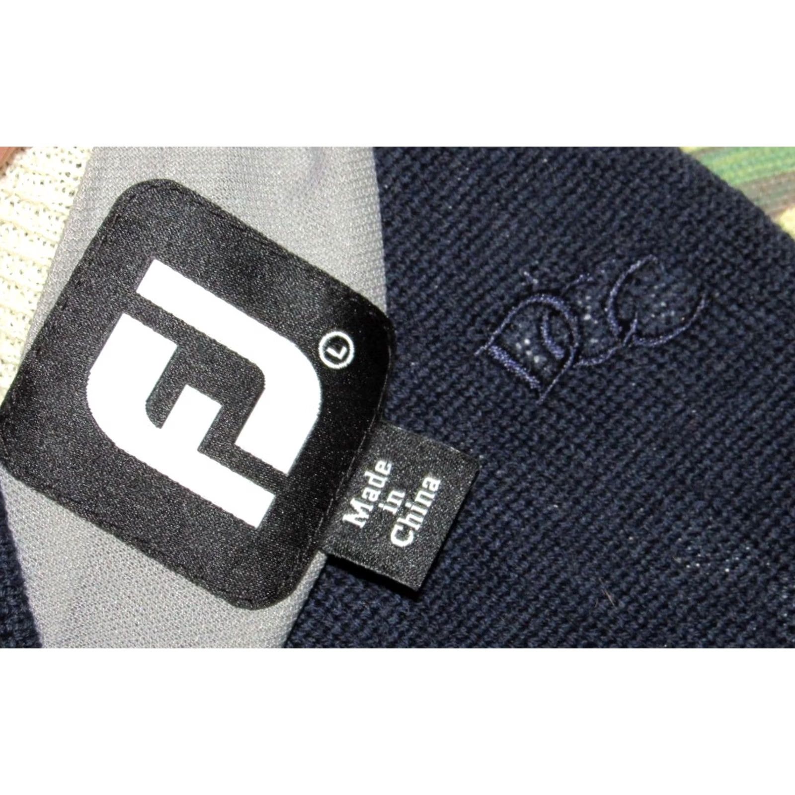 Footjoy FOOTJOY Navy Blue Wool Lined Argyle Sweater Dunwoody Country Club Large Size US L / EU 52-54 / 3 - 5 Thumbnail