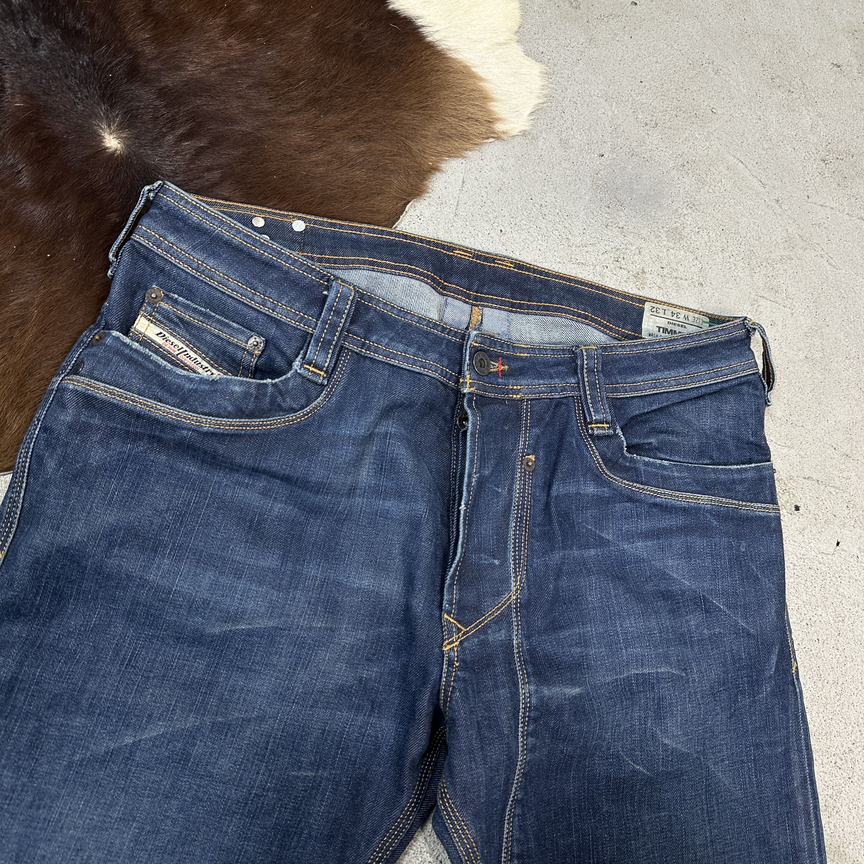 Diesel × Vintage Vintage Jeans Diesel Studded Size 34" / US 12 / IT 48 - 5 Thumbnail