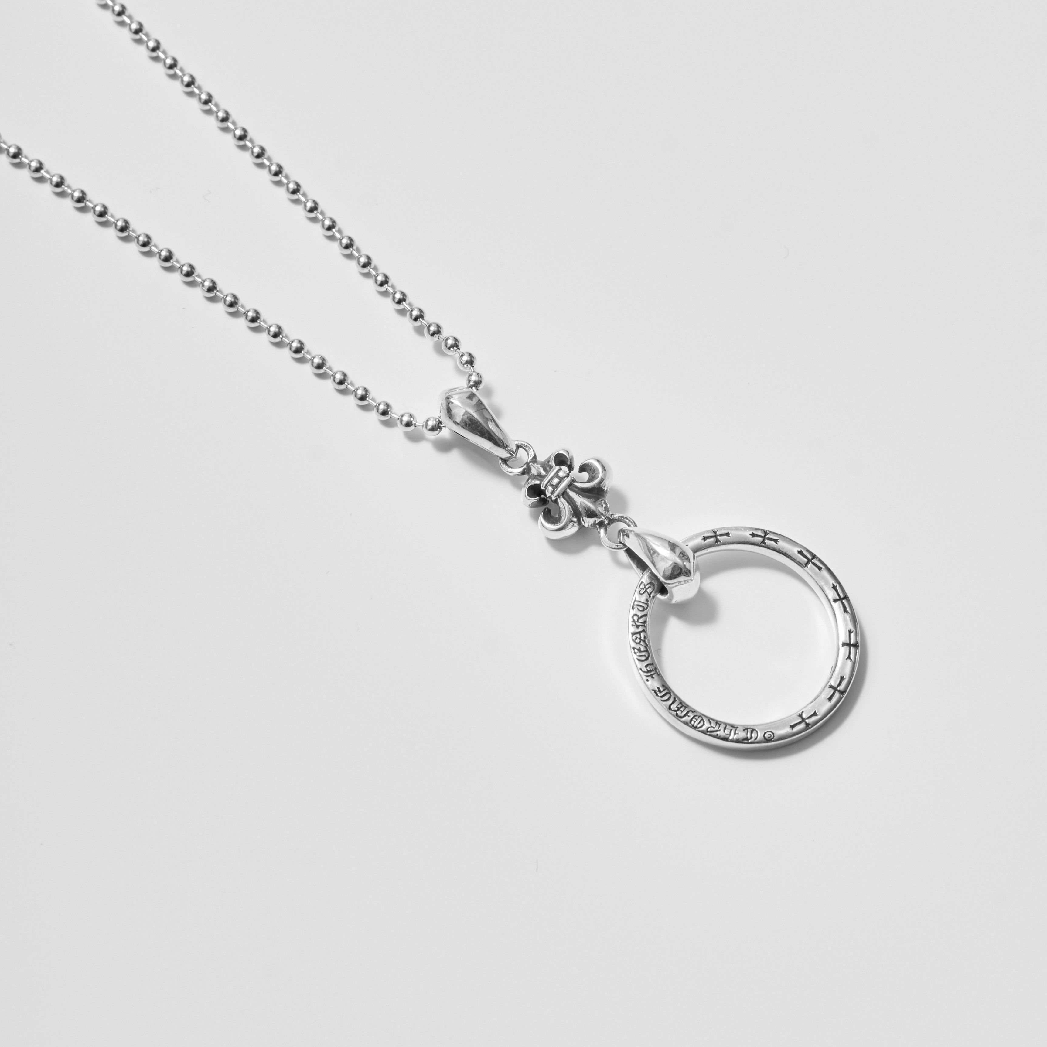 Chrome Hearts CHROME HEARTS Ball Chain Necklace Silver Fleur Size ONE SIZE - 3 Thumbnail
