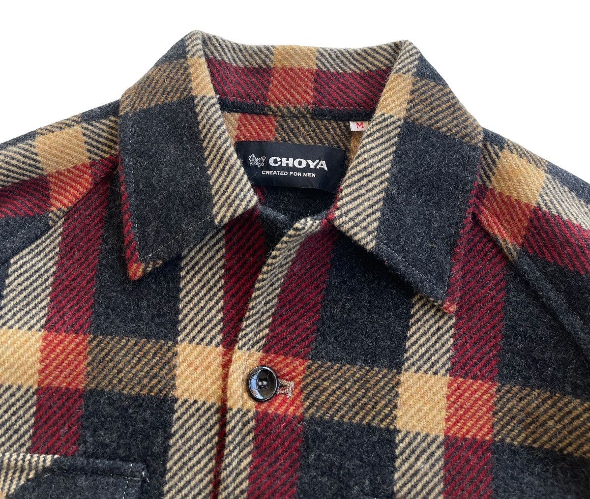 Flannel Vintage 90s Wool Checked Flannel Shirt Size US M / EU 48-50 / 2 - 7 Thumbnail