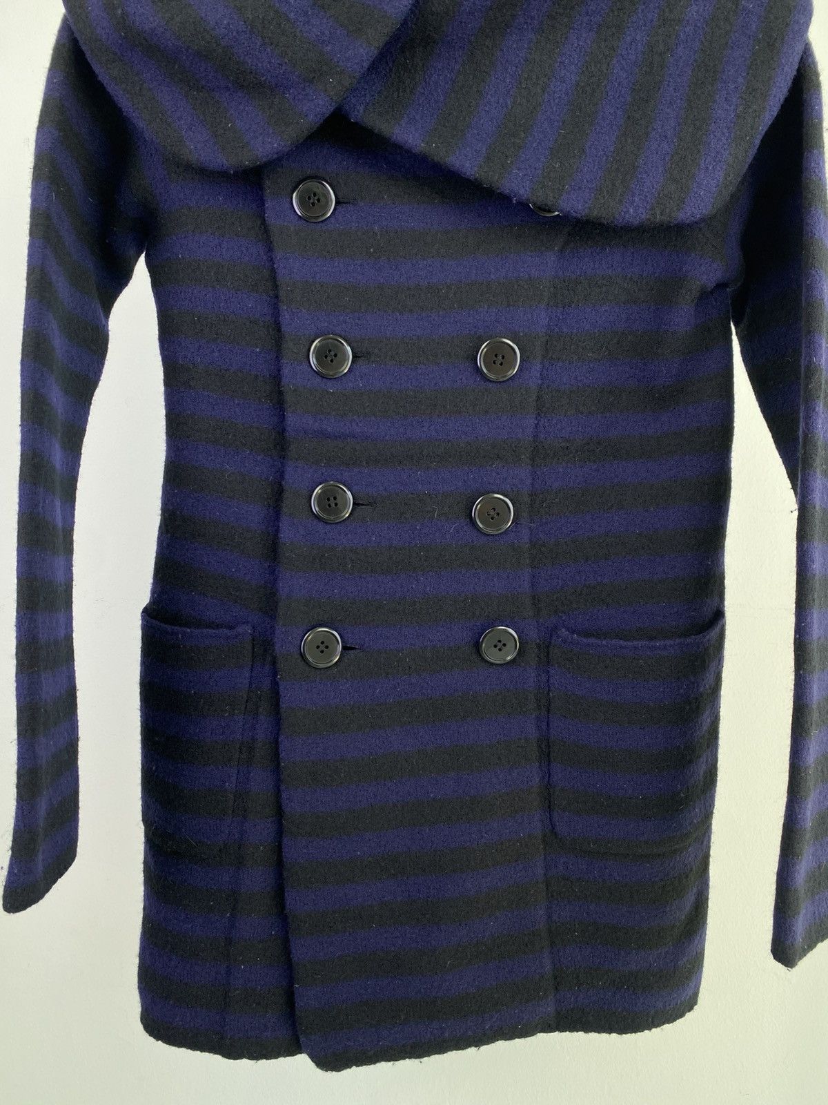 Japanese Brand 2000’s Gomme Homme by Maki Hiroshige Wool Big Collar Jacket Size US M / EU 48-50 / 2 - 3 Thumbnail