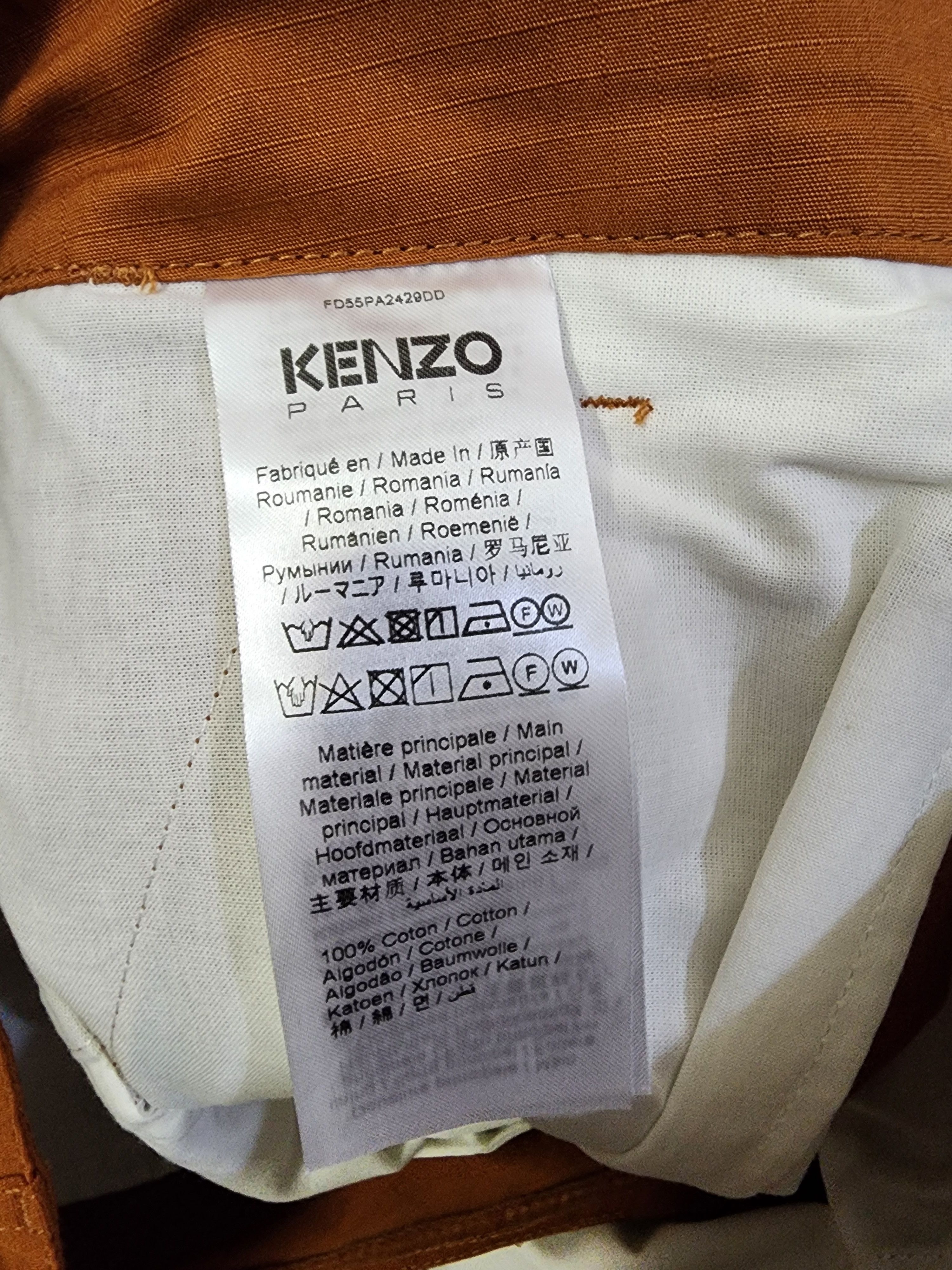 Kenzo Boke Flower Button Cargo Pants Size US 34 / EU 50 - 13 Thumbnail