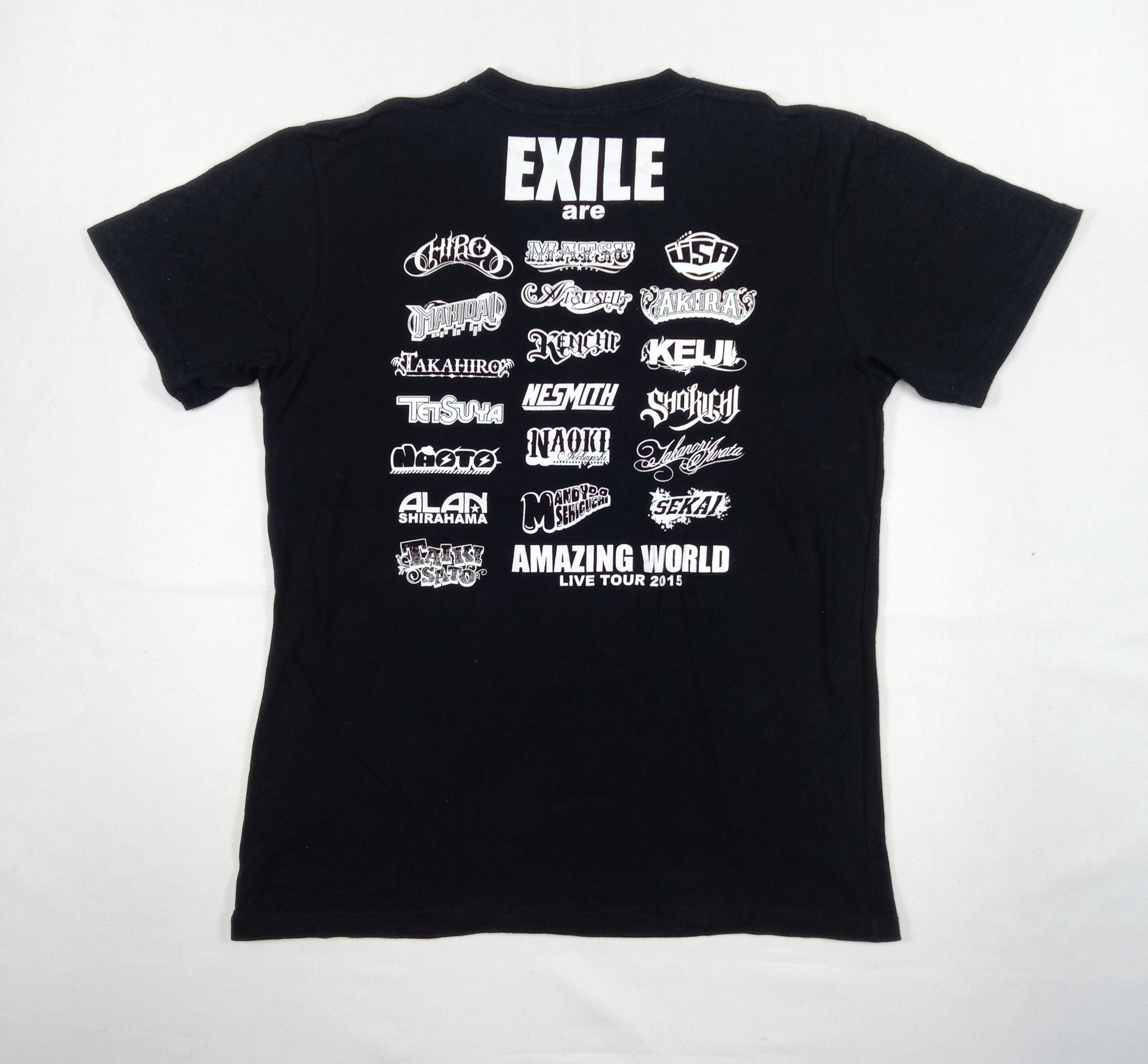 Band Tees Vintage Exile Amazing World Live Tour 2015 T Shirt Size US M / EU 48-50 / 2 - 4 Thumbnail