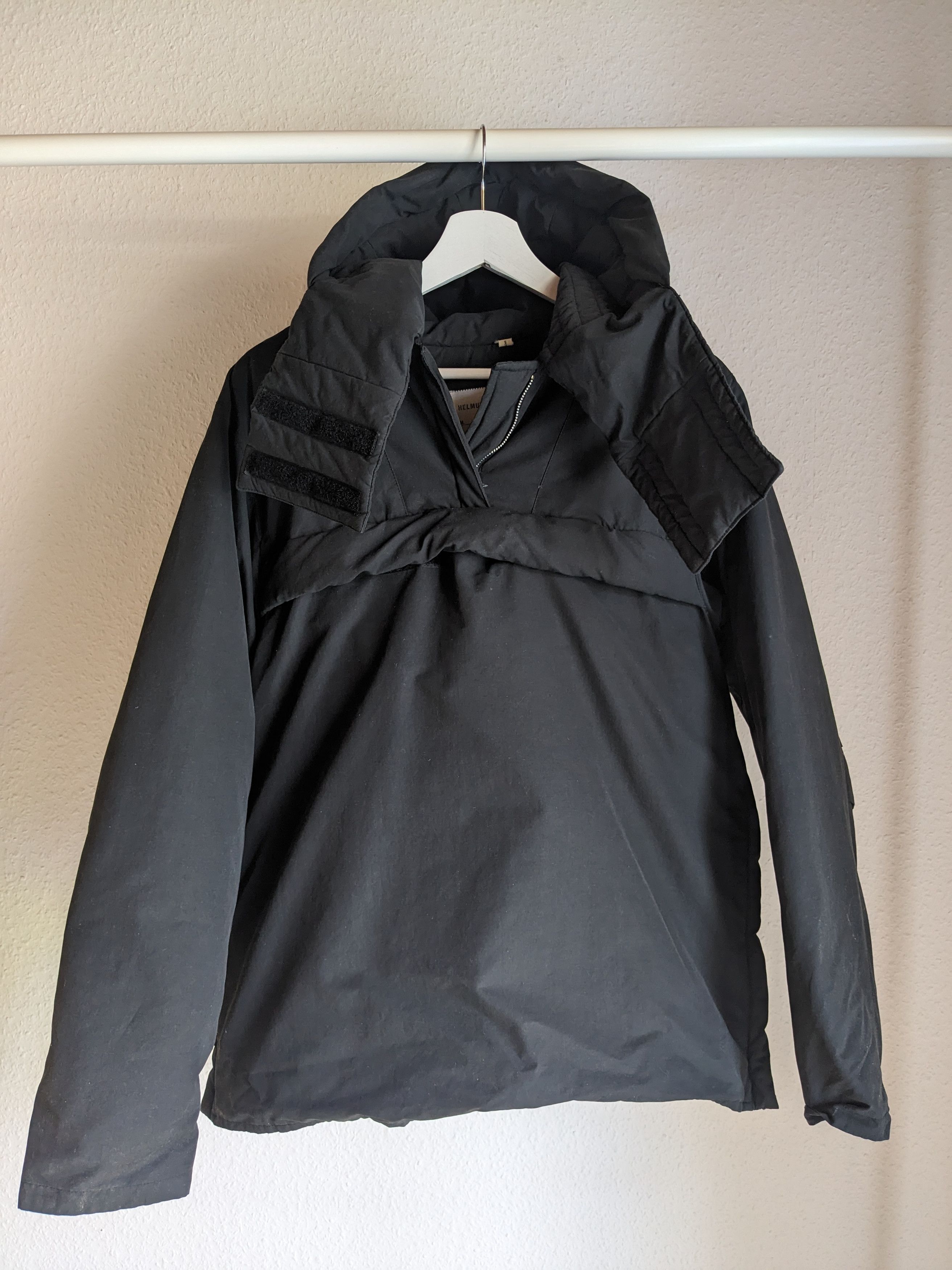 image of Helmut Lang Eskimo Parka Jacket in Black, Men's (Size Small)