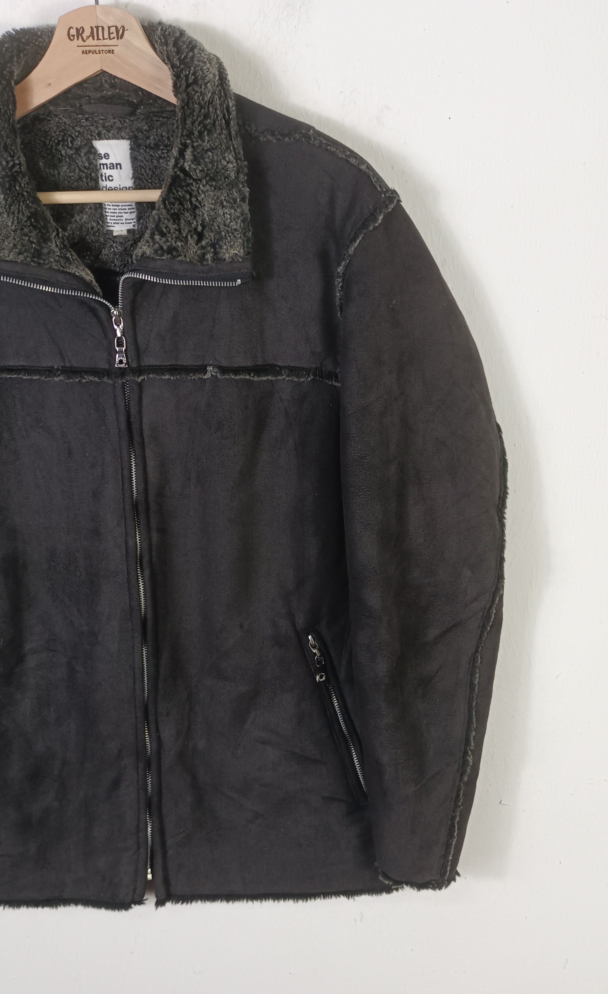 semanticdesign Semantic Design Burn Waxed Fur Jacket Size US M / EU 48-50 / 2 - 6 Thumbnail