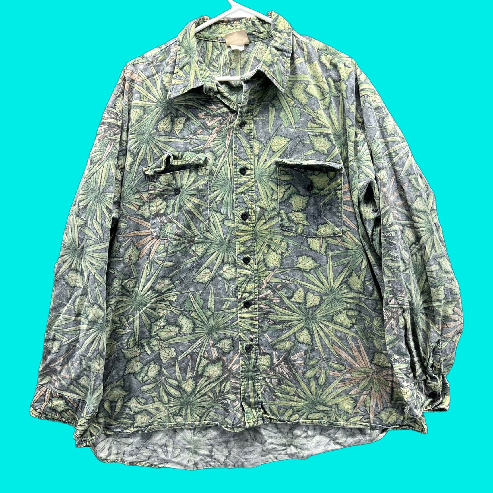 Vintage RedHead Shirt Mens 2XL Green Camouflage Long Sleeve Button Front Hunting Outdoor Size US XXL / EU 58 / 5 - 1 Thumbnail