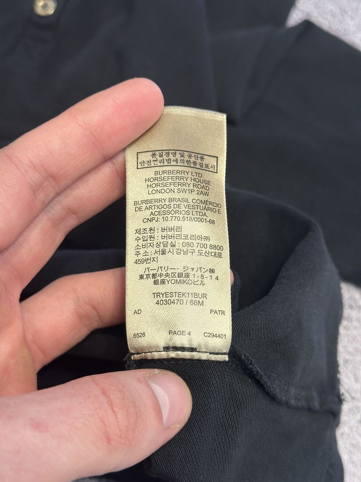 Burberry × Vintage 🐜 Burberry London Nova Check Cotton Longsleeve Polo Shirt Size S / US 4 / IT 40 - 7 Thumbnail