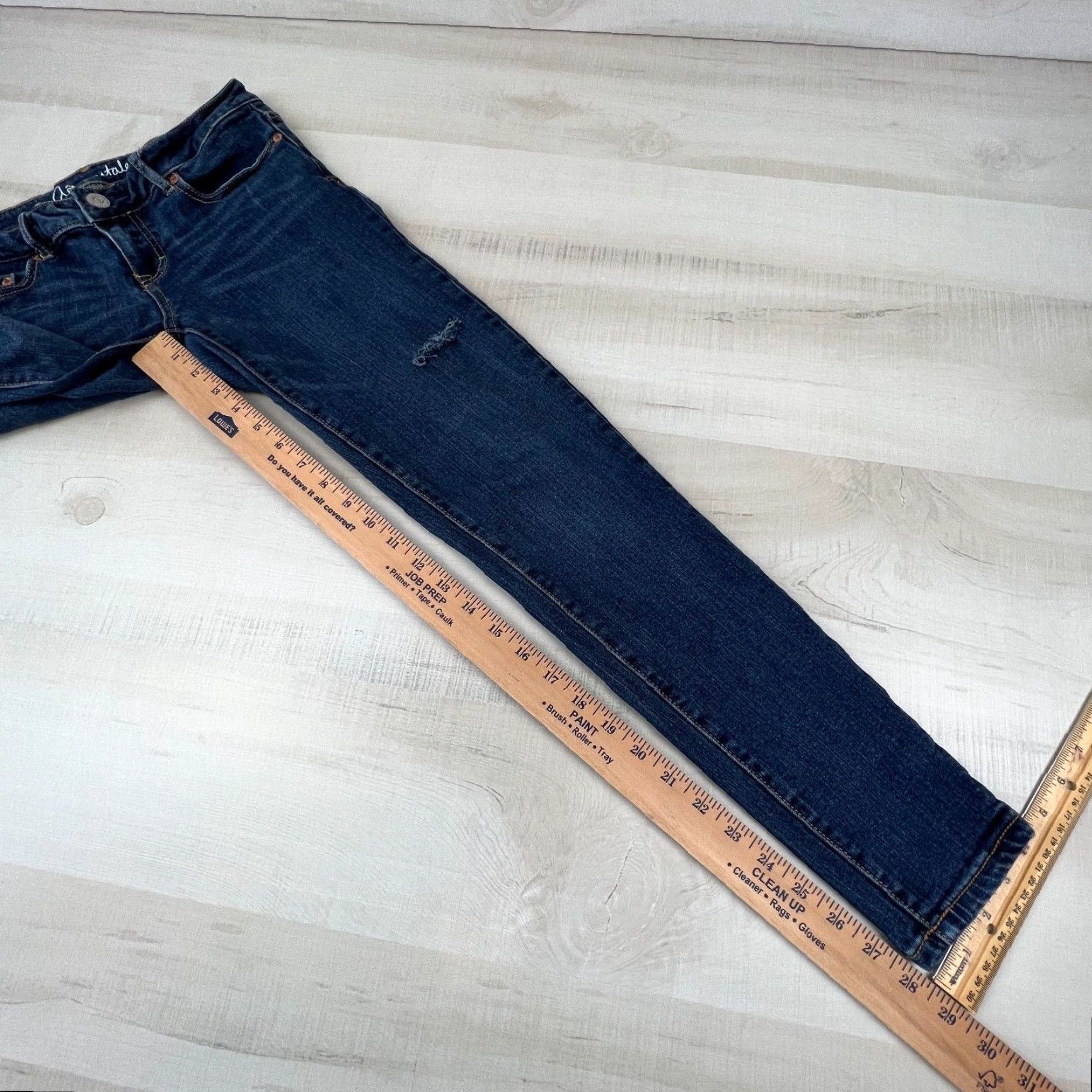 Aeropostale Aeropostale Women Low Rise Distressed Skinny Jeans Lola Jegging Medium Wash Blue Size 4 Size 27" / US 4 / IT 40 - 7 Thumbnail
