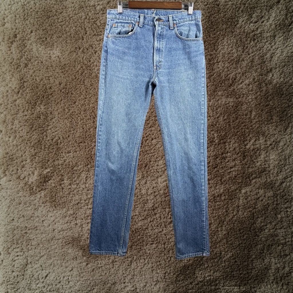 Vintage Levi's Jeans Blue 505 Regular Straight Denim 33x34 (Fit 32x33) Faded Washed Out Mens, Men's
