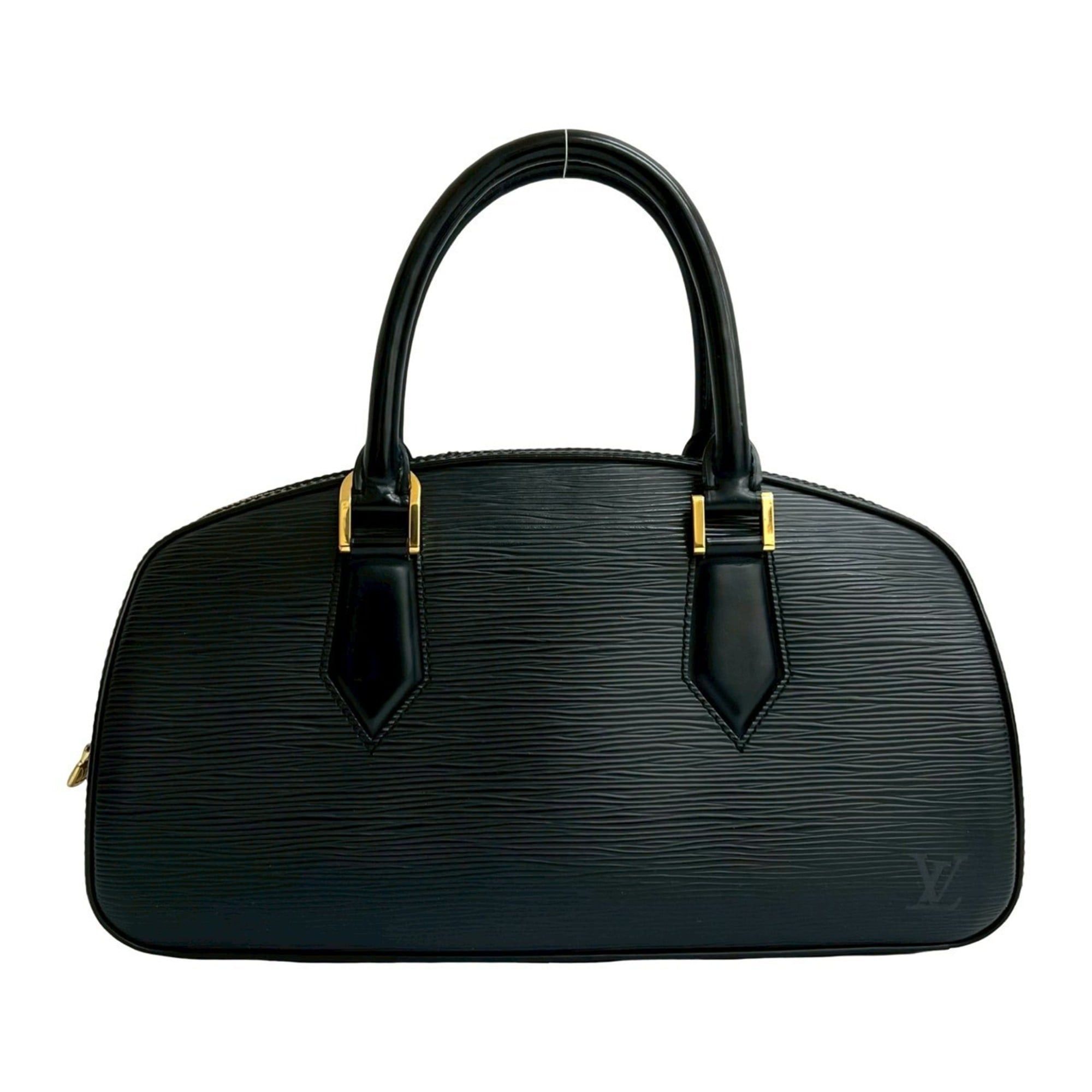 Louis Vuitton LOUIS VUITTON Jasmine Epi Leather Handbag/Mini Boston Bag in Noir 77600 Size ONE SIZE - 1 Thumbnail
