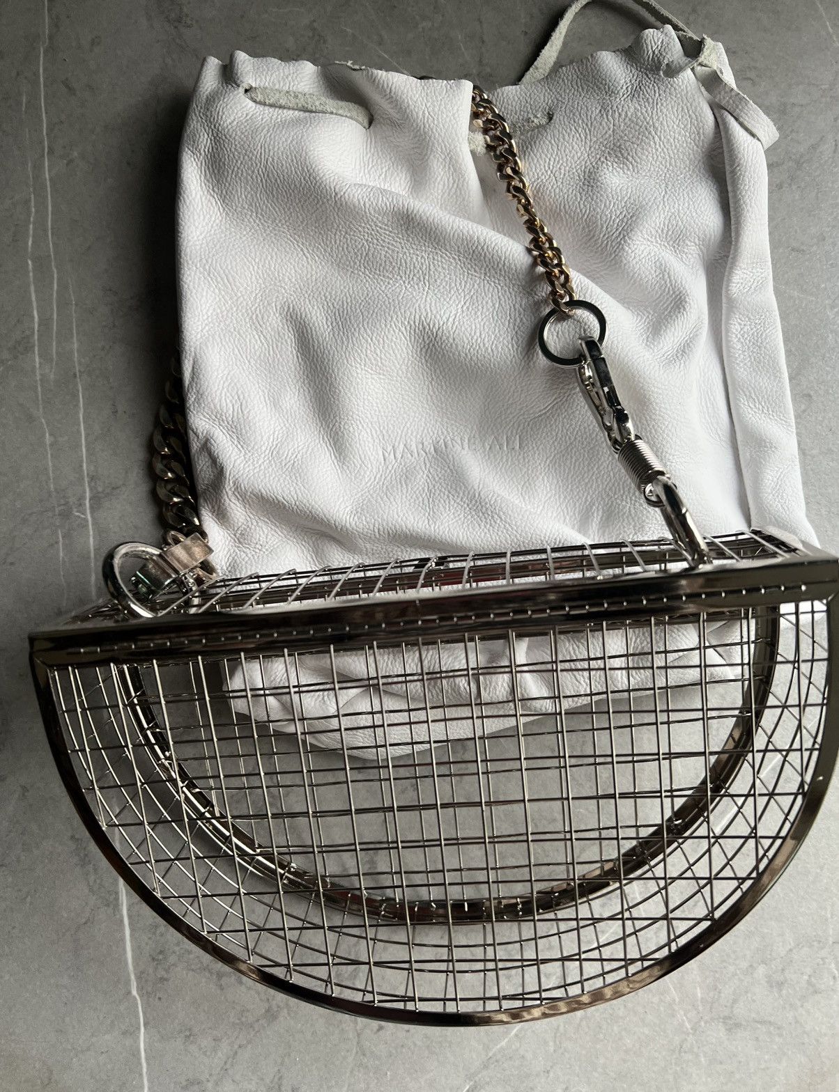 Martine Ali Martine Ali Paris Pare Silver Cage Bag Size ONE SIZE - 4 Thumbnail