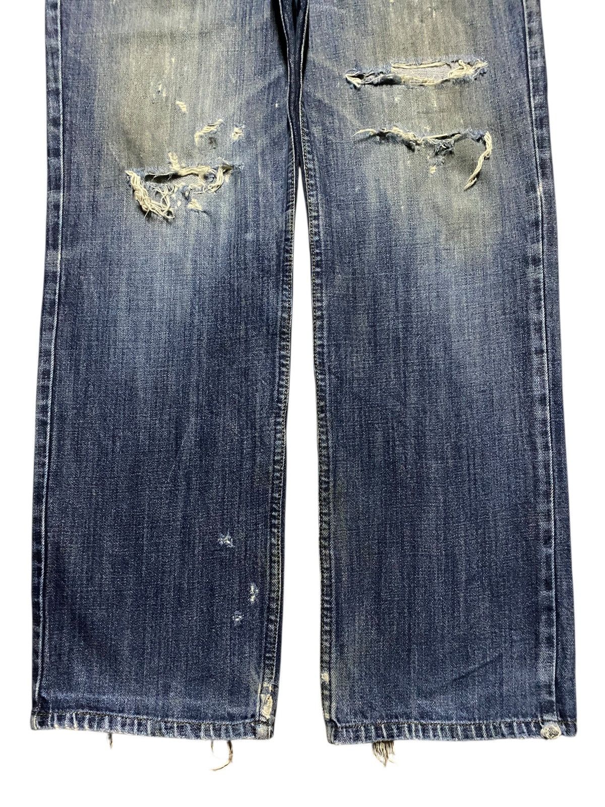 Levi's Vintage Clothing Vintage Levis 553 Mud Wash Distressed Loose Jeans Size US 32 / EU 48 - 5 Thumbnail