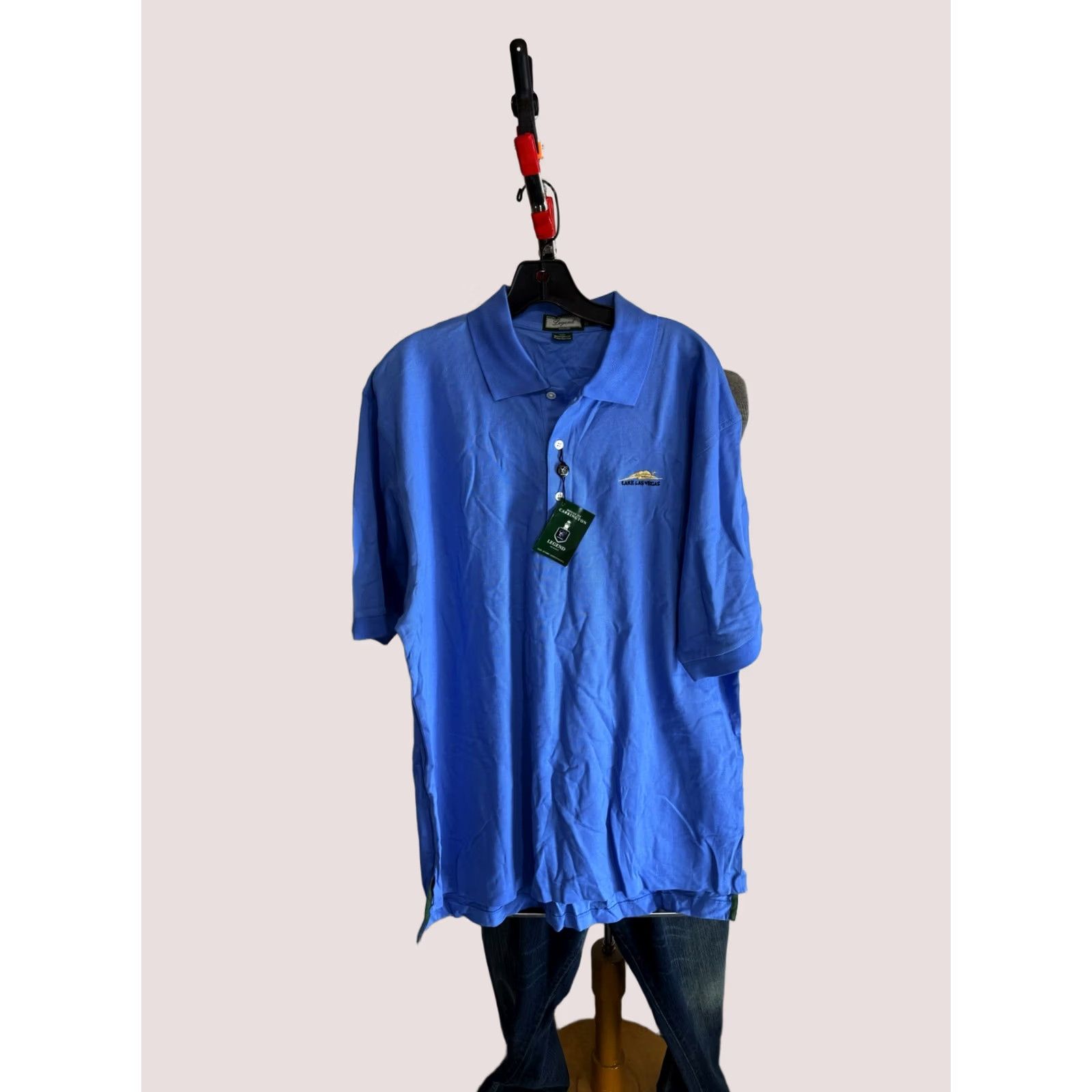 Vintage NWT House Of Carrington Lake Las Vegas Golf POLO SHIRT Large L Mens Size US L / EU 52-54 / 3 - 1 Thumbnail