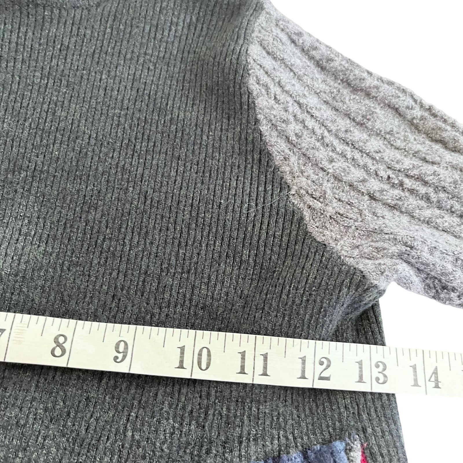 Zara Zara SRPLS 100% Wool MXD SWTR Ruffle Sweater Surplus Size XS / US 0-2 / IT 36-38 - 7 Thumbnail