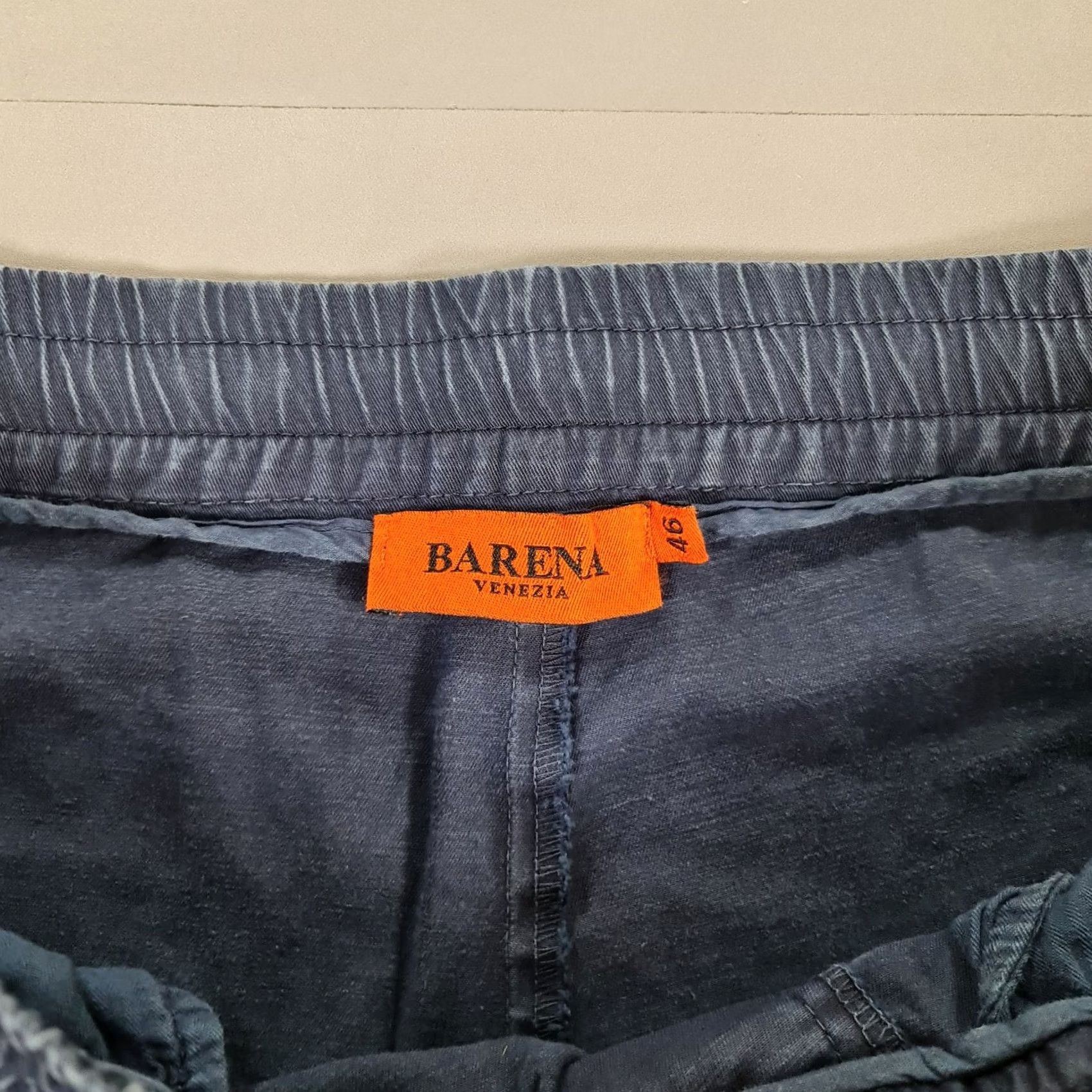 Barena BARENA Venezia Mens Trousers Navy Blue Small 46 Drawstring Cotton Chino Pants Tapered Pockets 98% Cotton 2% Elastane Italy Vintage Mens Size US 29 - 3 Thumbnail