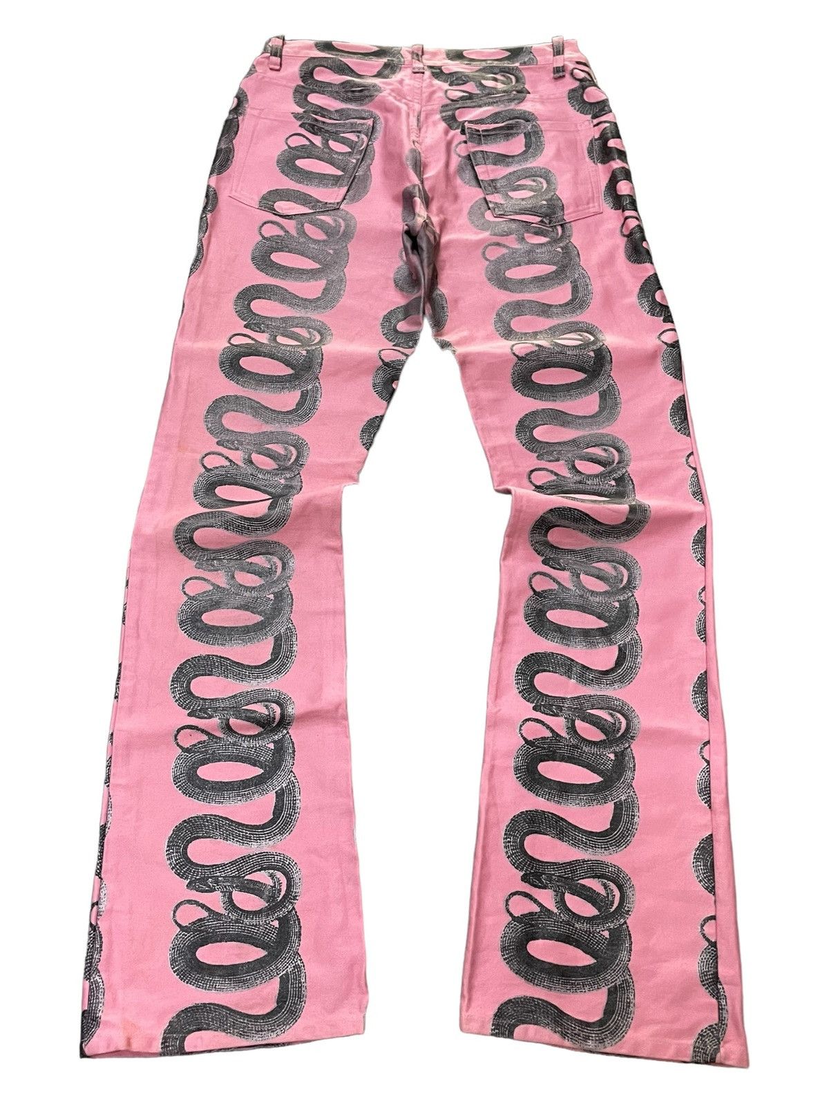 Hysteric Glamour 90s Archive Hysteric Glamour Artisanal Snake Flared Jeans Size US 29 - 2 Thumbnail