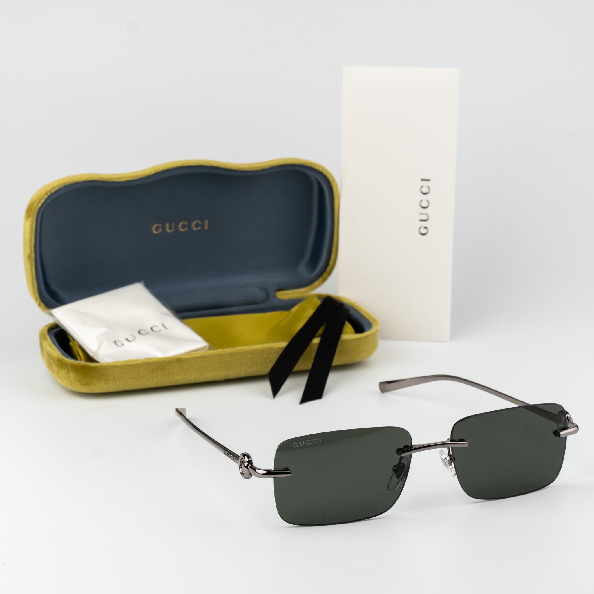 Gucci Gucci Men Sunglasses Rectangle GG1703S 001 BRAND NEW Size ONE SIZE - 10 Thumbnail