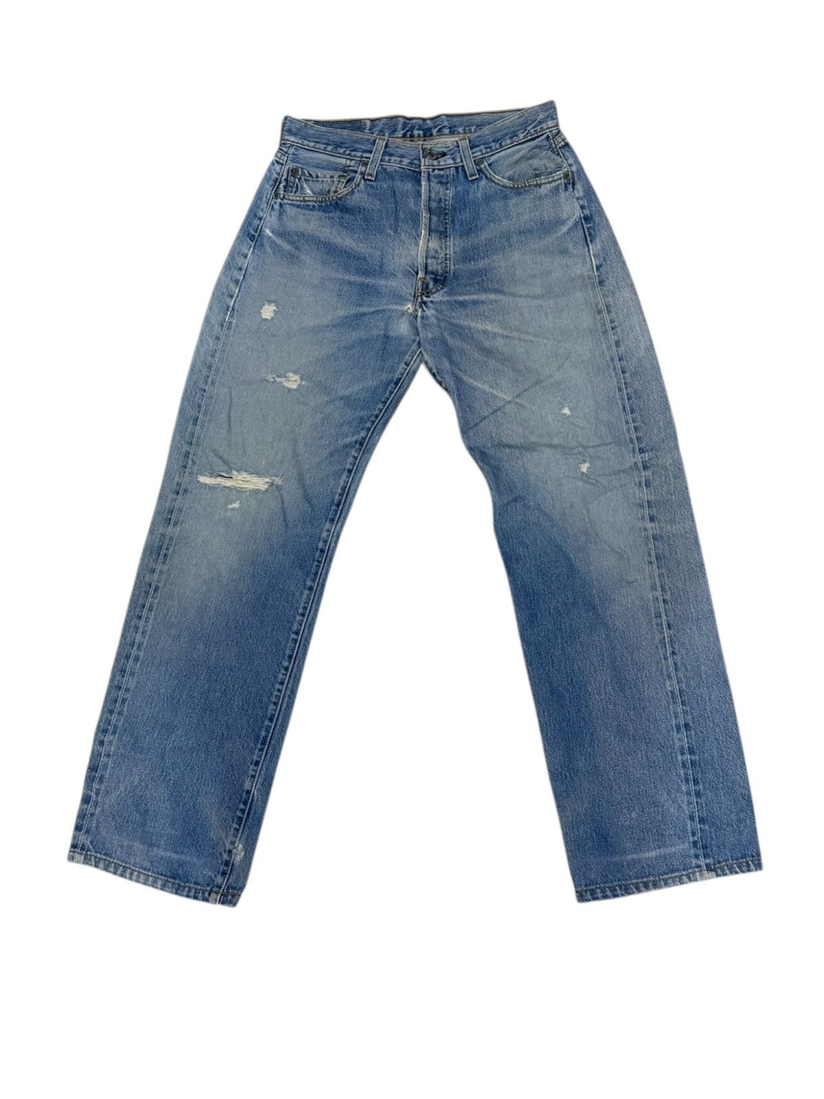 Levi's × Vintage Vintage 90s Levi's 501 Selvedge Made in USA Size US 28 / EU 44 - 1 Thumbnail
