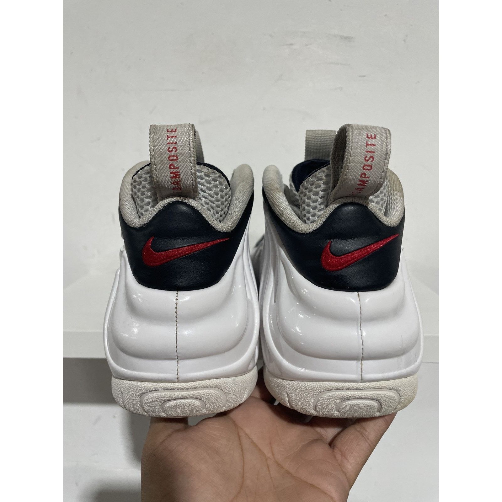 Nike NIKE AIR FOAMPOSITE PRO WHITE BLACK UNI RED SIZE 9.5 Size US 9.5 / EU 42-43 - 4 Thumbnail
