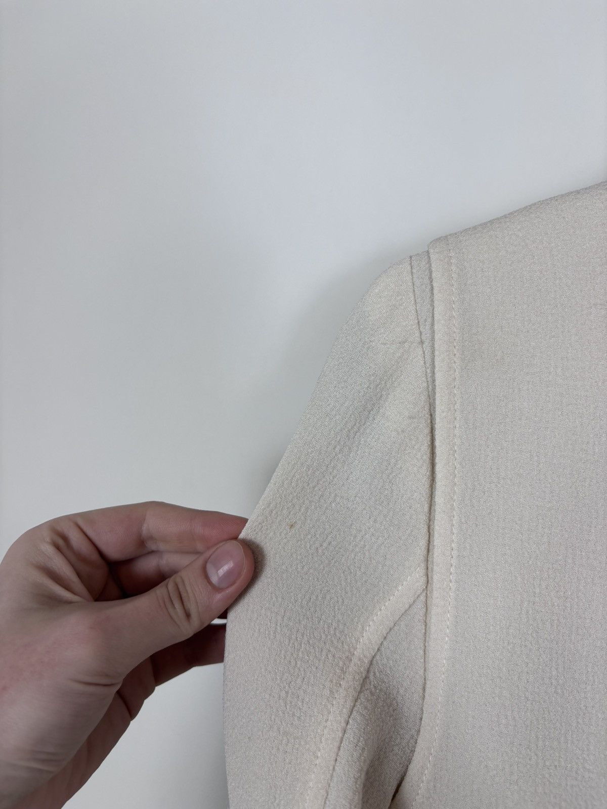 Aritzia Wilfred Aritzia Montesson Women’s Beige Ivory Moto Jacket Size S / US 4 / IT 40 - 21 Thumbnail