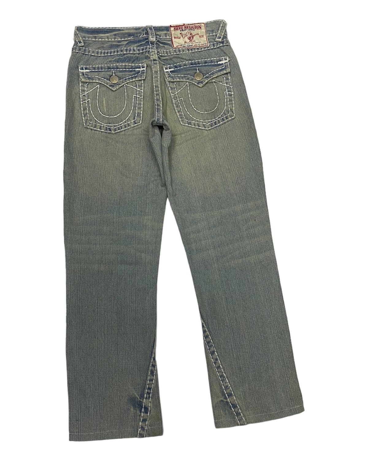 If Six Was Nine × Japanese Brand × True Religion 🔥BAGGY TRUE RELIGION DISTRESSED DENIM JEANS Size US 33 - 3 Thumbnail