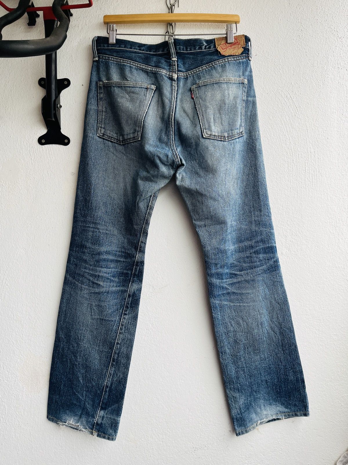 Denime Vintage DENIME Redline Selvedge Distressed Jeans Size 32 Size US 32 / EU 48 - 2 Thumbnail
