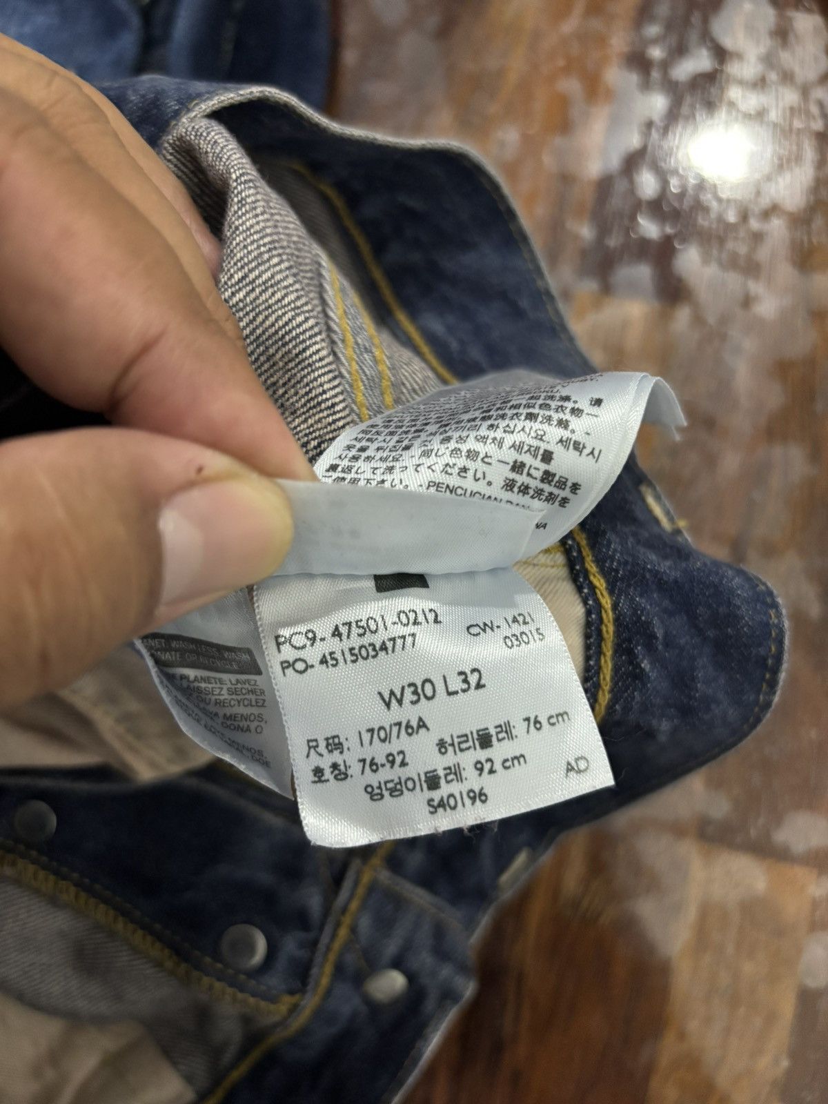 Levi's Levis 501XX Big E Selvedge Jeans Size US 30 / EU 46 - 9 Thumbnail