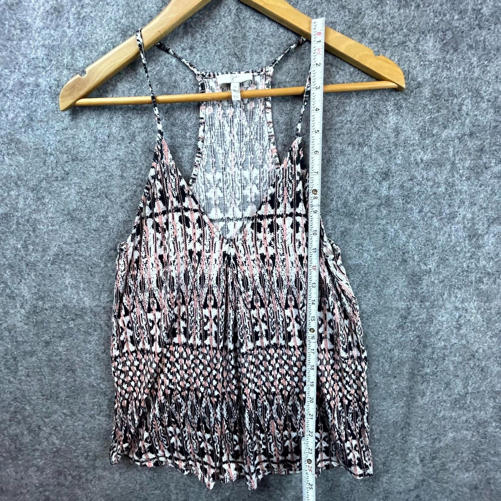 Joie Joie Camisole Top Womens Medium Pink Black Aztec Boho Layer Size M / US 6-8 / IT 42-44 - 5 Thumbnail