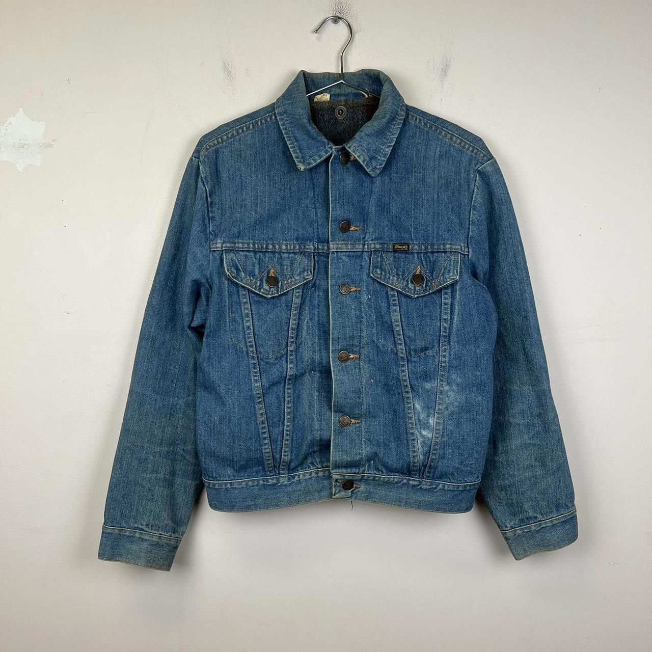 Wrangler Vintage 80s Wrangler Denim Jacket denim jacket Size US S / EU 44-46 / 1 - 1 Thumbnail