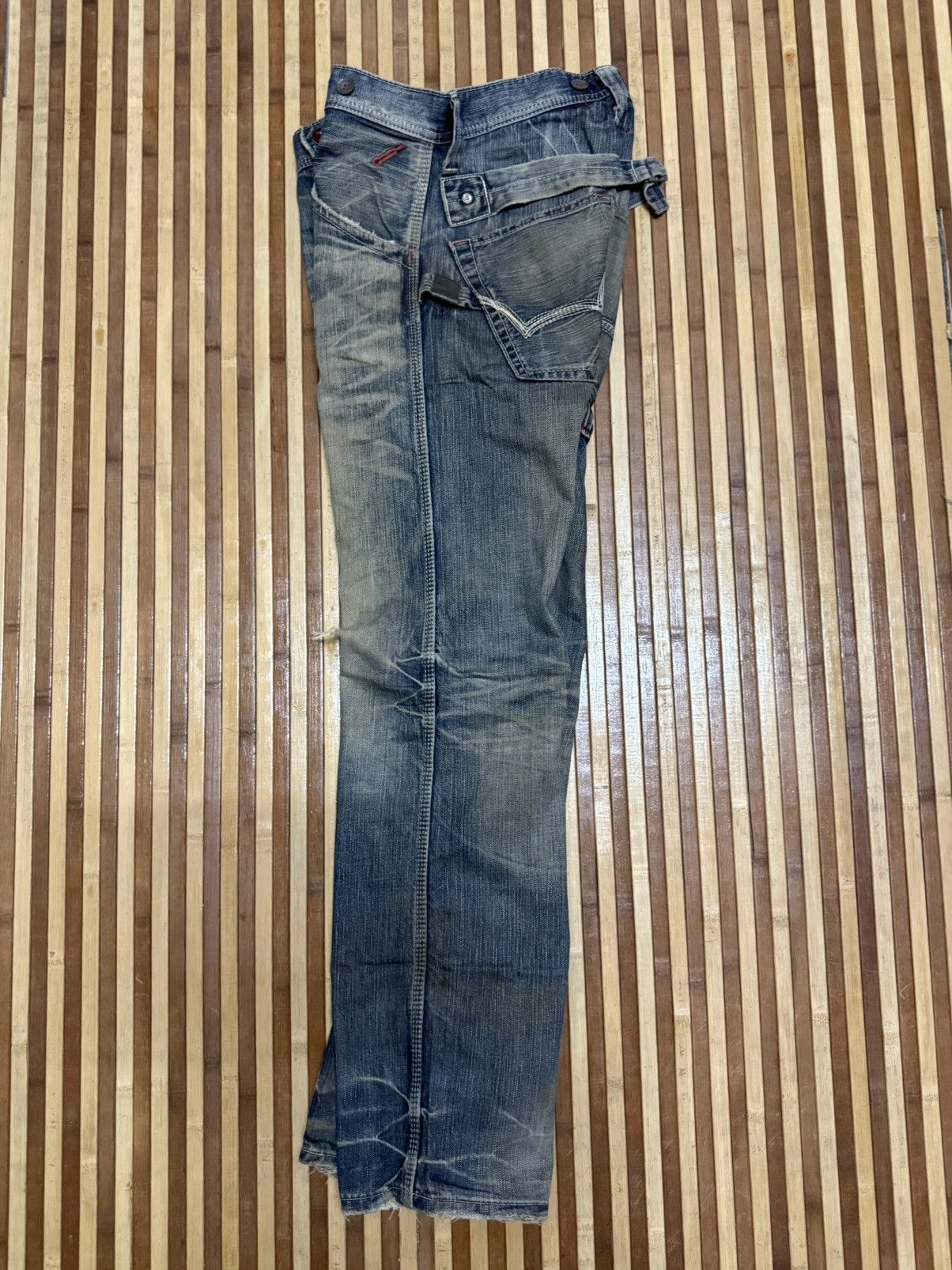 Japanese Brand 🔥VINTAGE EDWIN BLUE TRIP Denim Pants / Streetwear / W31x32.5 Size US 31 - 11 Thumbnail