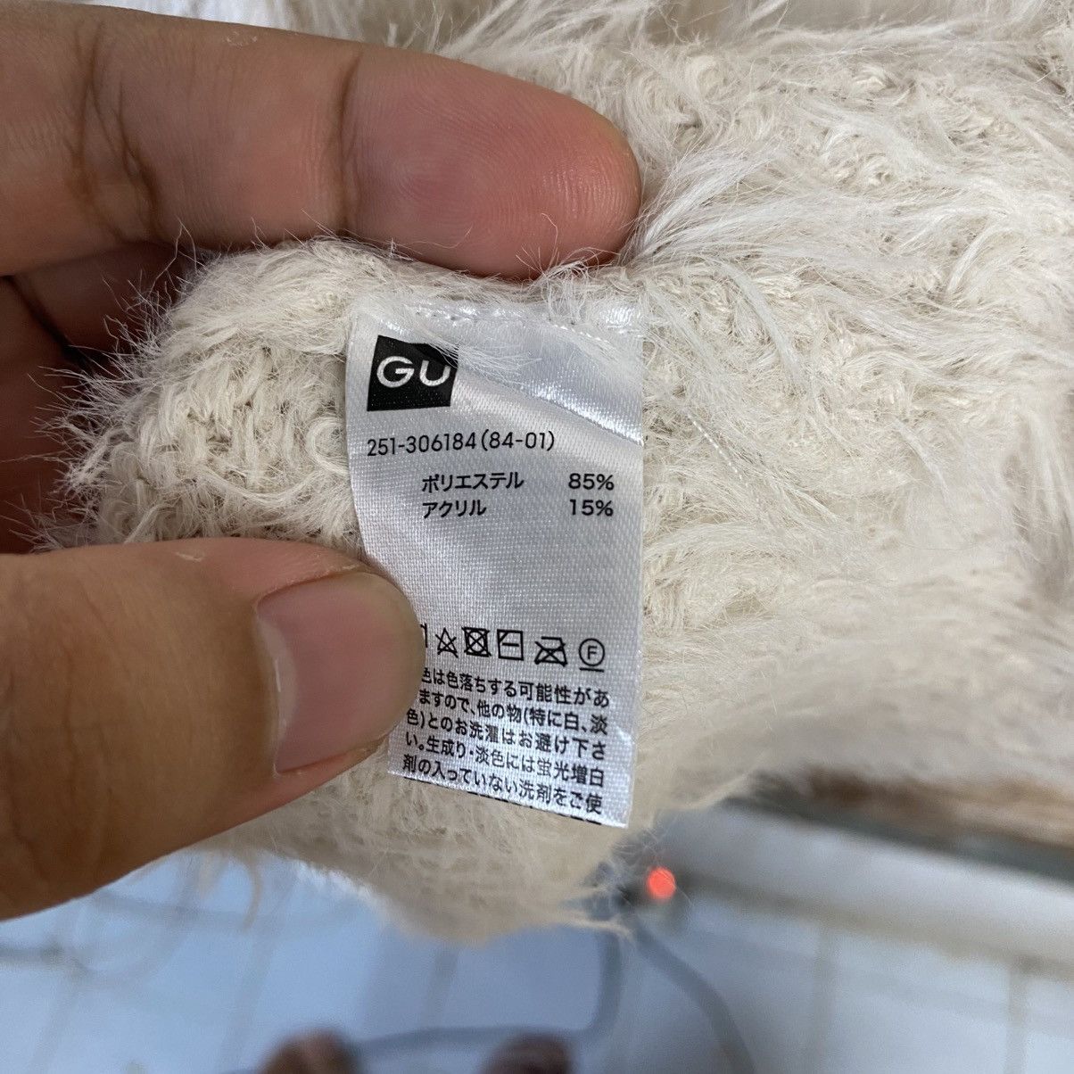 Homespun Knitwear DL GU White Mohair fur shaggy Knitwear #C1099 Size M / US 6-8 / IT 42-44 - 11 Thumbnail