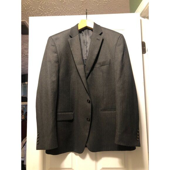 Calvin Klein Chaps mens 69%polystr29%viscose sport coat jacket blazer 44R Size 44R - 3 Thumbnail
