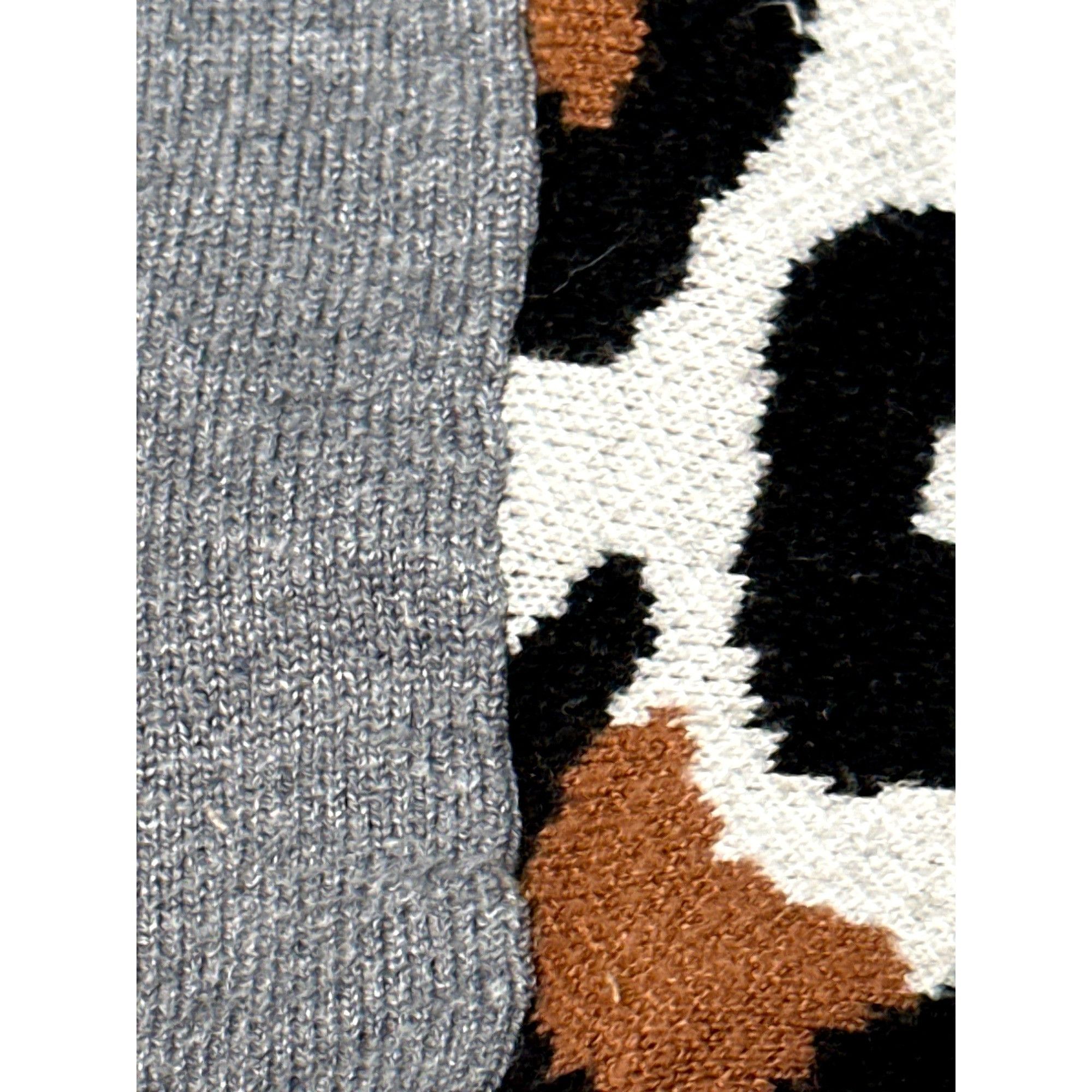 Other CCC Gray Leopard Print Sleeve Sweatshirt Size Medium Polyest Size M / US 6-8 / IT 42-44 - 9 Thumbnail