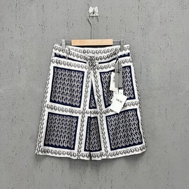 Dior DIOR Oblique Print Silk Shorts Size 46 Size US 30 / EU 46 - 1 Thumbnail