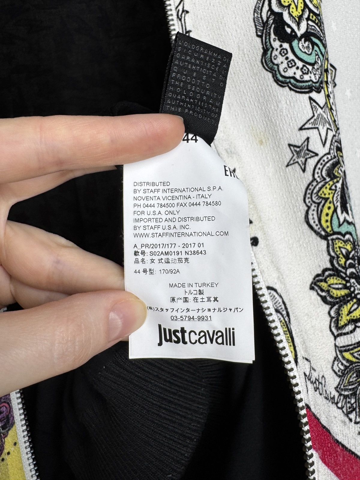 Just Cavalli Just Cavalli Multicoloured Paisley Viscose bomber jacket 44 Size M / US 6-8 / IT 42-44 - 13 Thumbnail