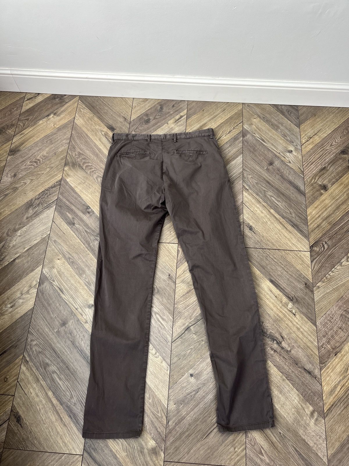 Z Zegna Vintage Z Zegna Men’s Brown Slim Fit Chino Pants Size US 32 / EU 48 - 11 Thumbnail
