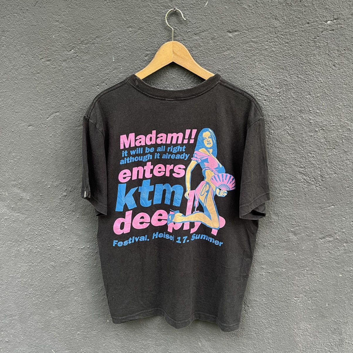 Japanese Brand Thrashed Faded Vintage Ktm Naked Girl Japanese Brand Tee Size US L / EU 52-54 / 3 - 1 Thumbnail