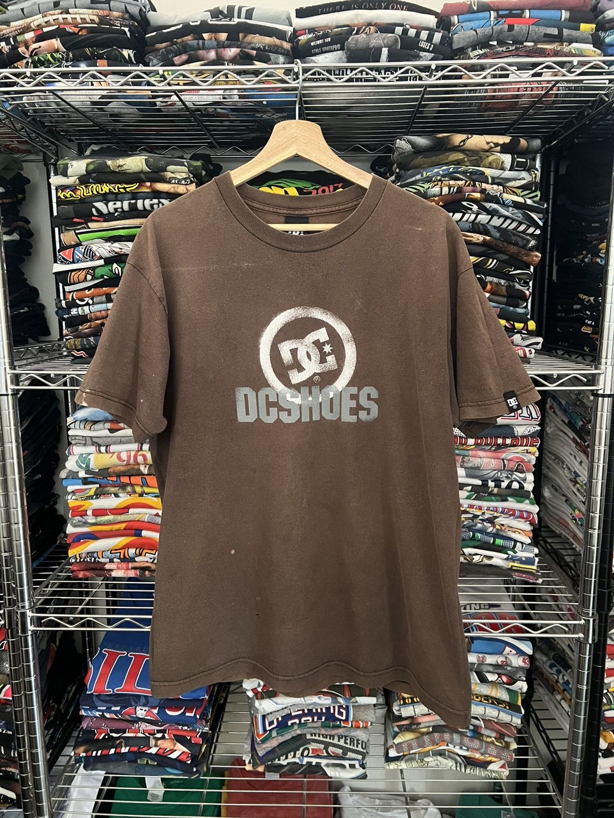 DC 2000s DC Shoes Skate Tee Y2K Size US L / EU 52-54 / 3 - 1 Thumbnail