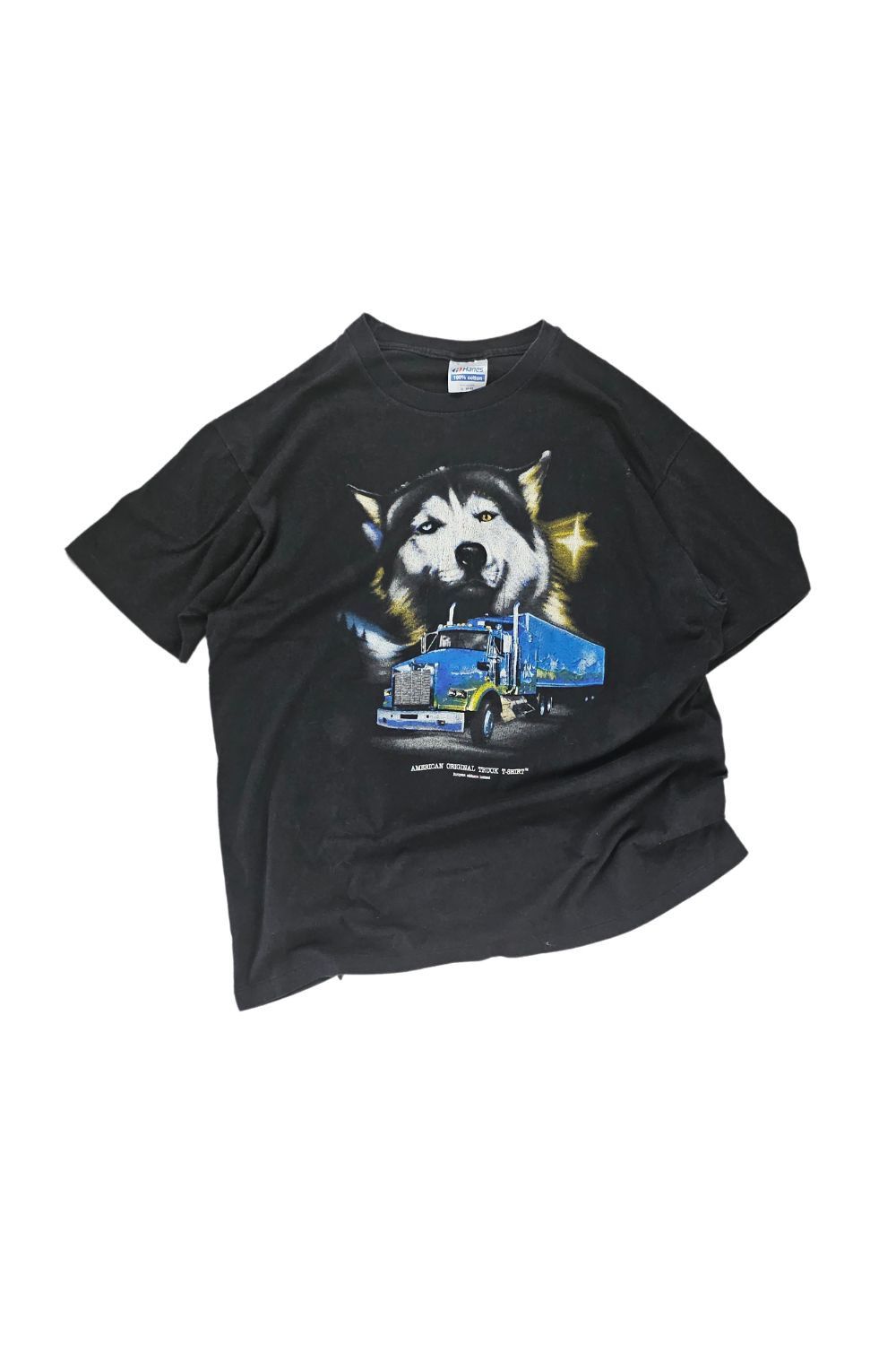 Hanes × Vintage Vintage Hanes USA Husky × Kenworth Truckers Tee Size US XL / EU 56 / 4 - 5 Thumbnail