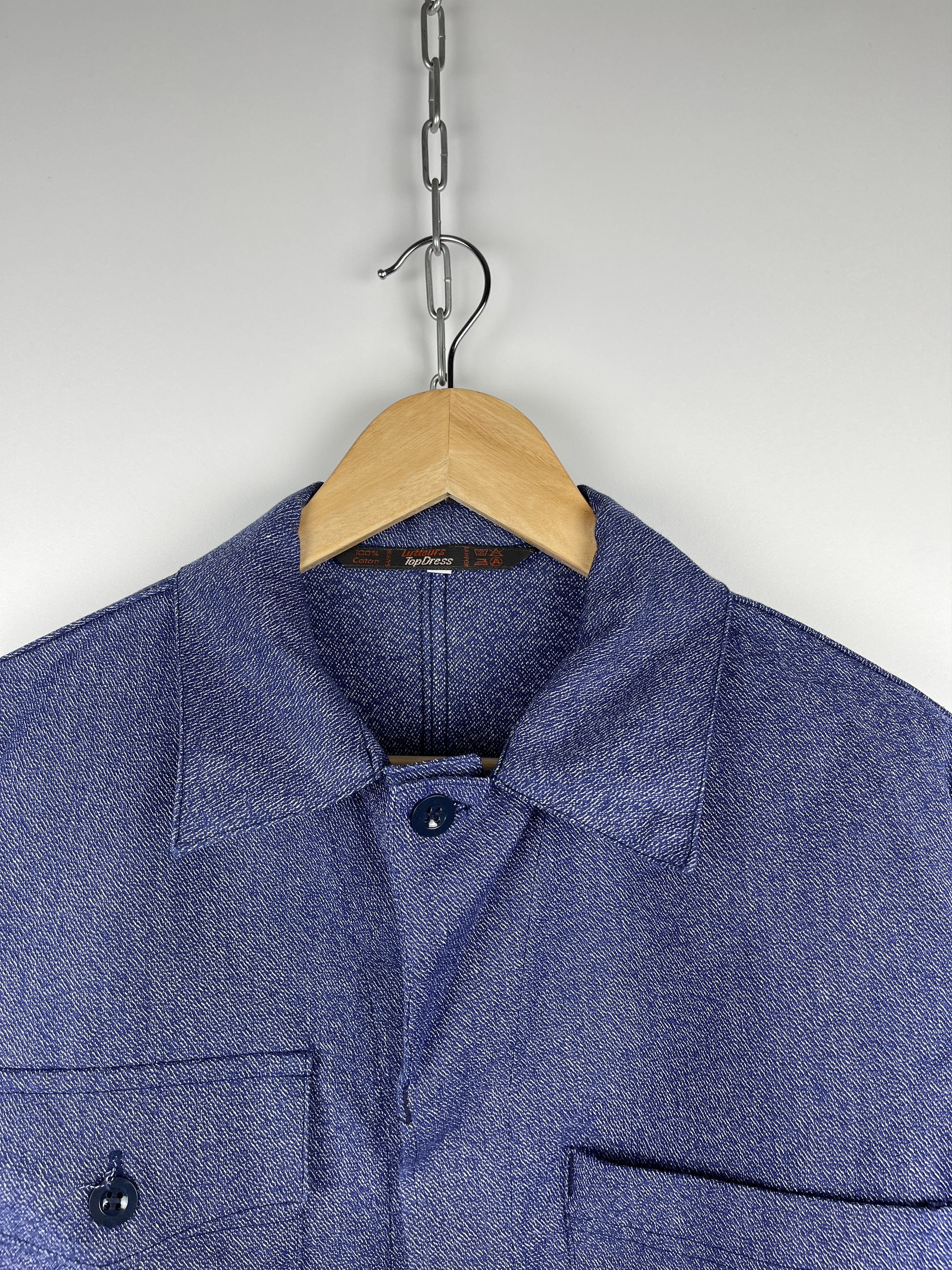 Le Laboureur Vintage French Work Jacket Lutteurs Sanfor Chore Workwear Size US M / EU 48-50 / 2 - 10 Thumbnail