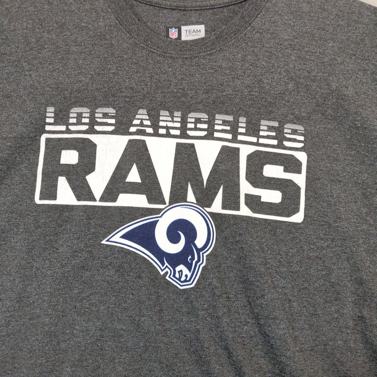 NFL Los Angeles Rams Gray T-Shirt Men's 2XL NFL Team Apparel Size US XXL / EU 58 / 5 - 8 Thumbnail
