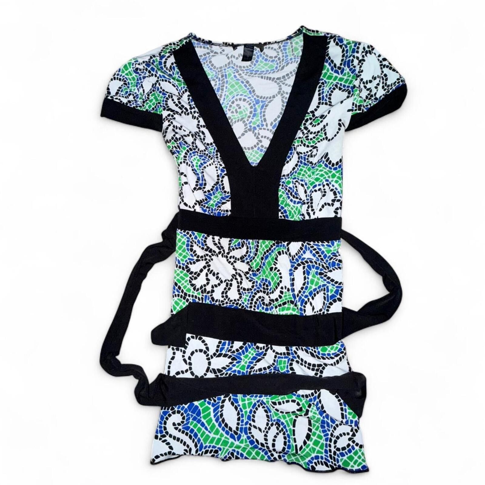 Other Y2K 2000s Tie Women's V-neck top Size S / US 4 / IT 40 - 2 Thumbnail