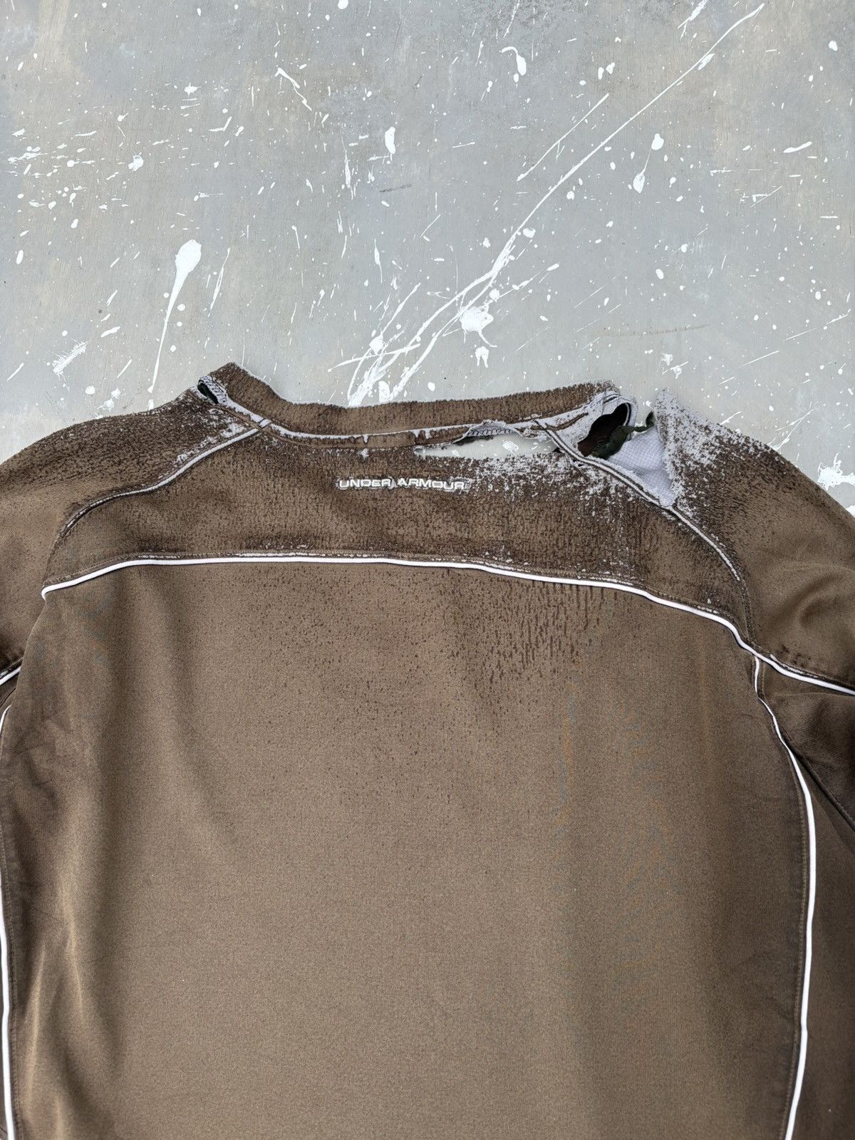 Under Armour Trashed Distressed & Sunfaded Under Armour Long Sleeve Punk Size US XL / EU 56 / 4 - 13 Thumbnail