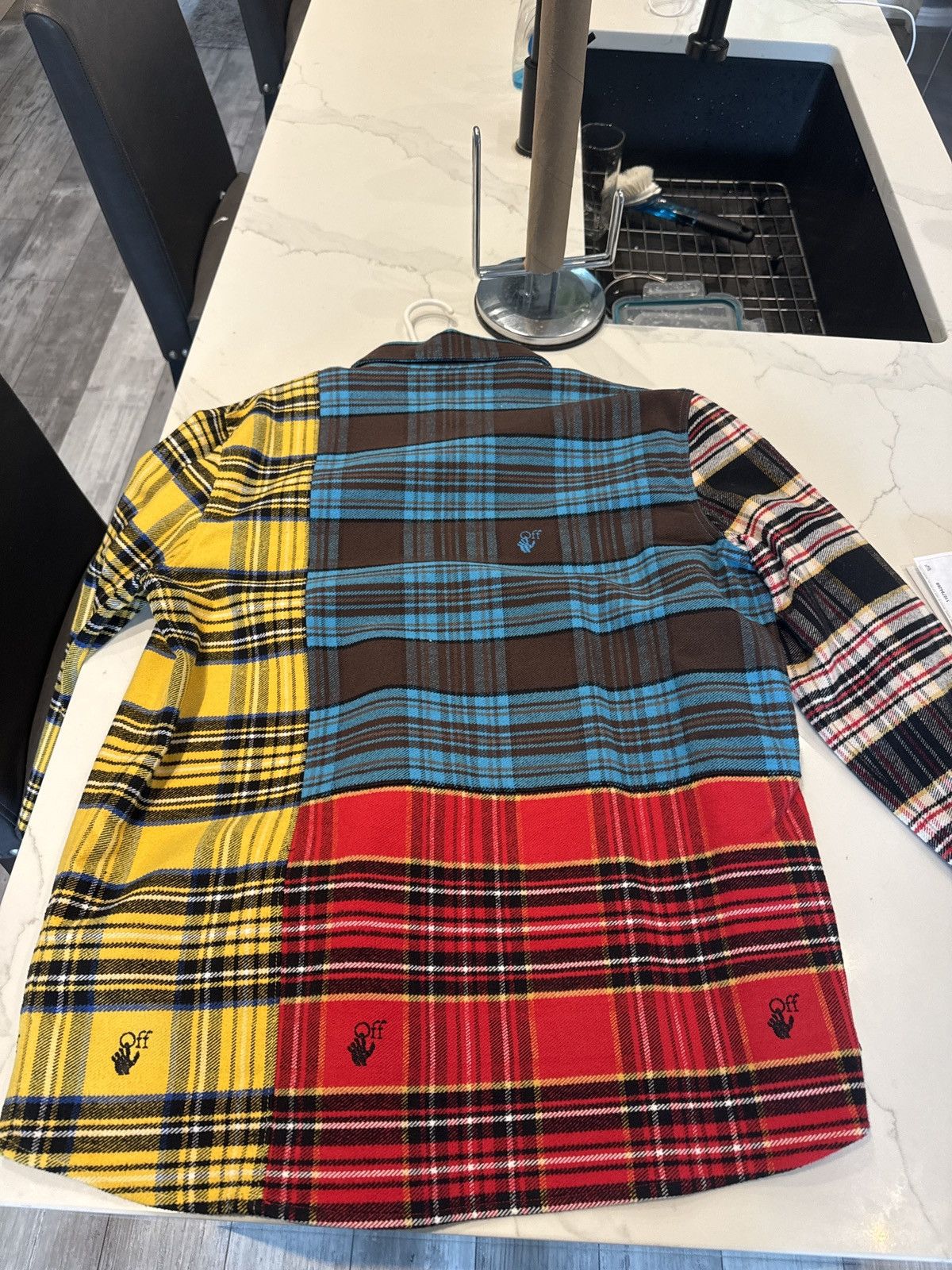 Off-White Off White Flanel Size US L / EU 52-54 / 3 - 2 Thumbnail