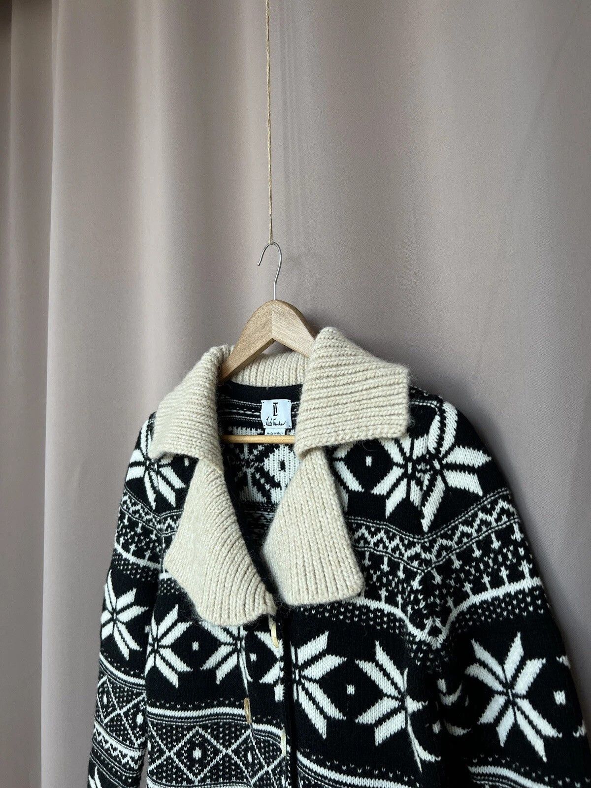 Other Luis Trenker Knit Snow Print Wool Cardigan Womens Size M Size M / US 6-8 / IT 42-44 - 4 Thumbnail