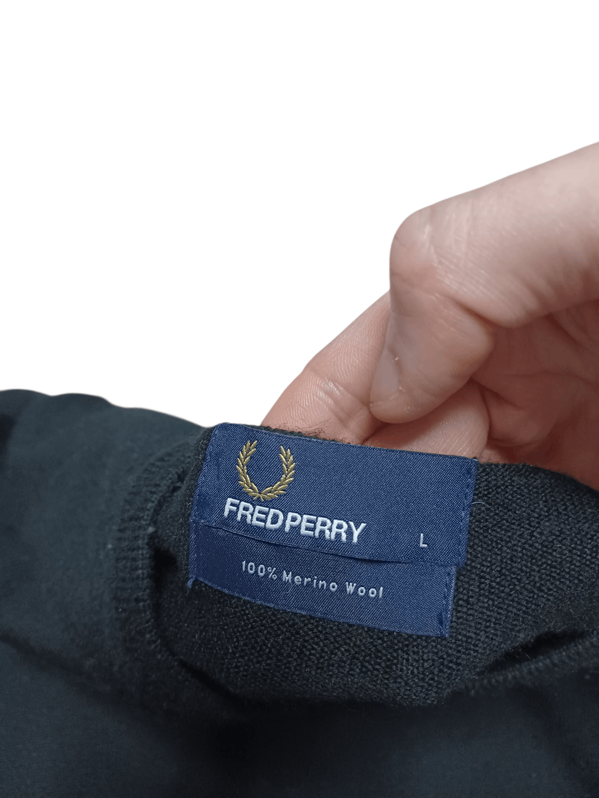 Fred Perry FRED PERRY 100% MERINO WOOL VINTAGE LUXURY SWEATER Size US L / EU 52-54 / 3 - 4 Thumbnail