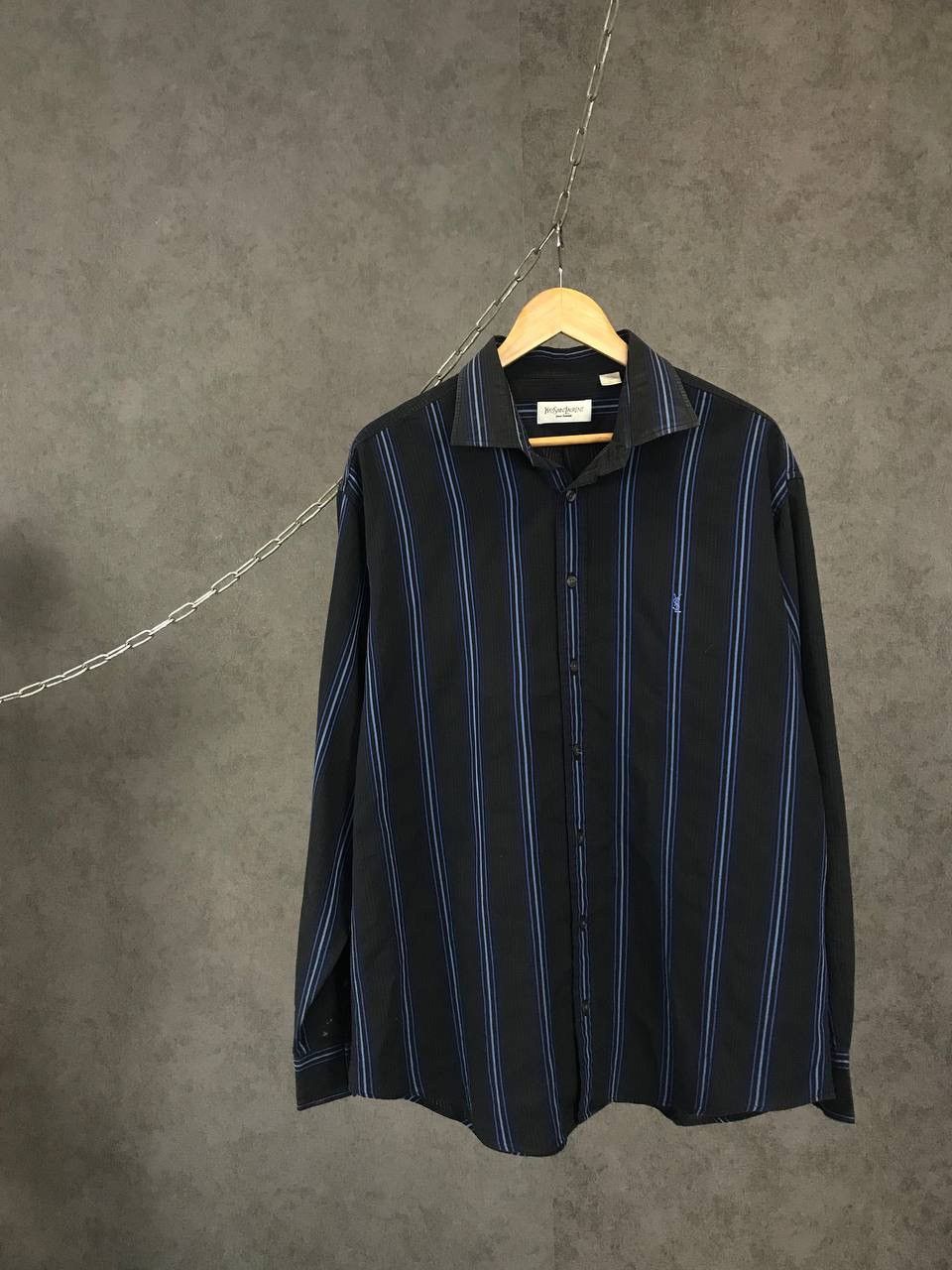 Yves Saint Laurent YSL Yves Saint Laurent vintage luxury designer logo shirt Size US XL / EU 56 / 4 - 1 Thumbnail