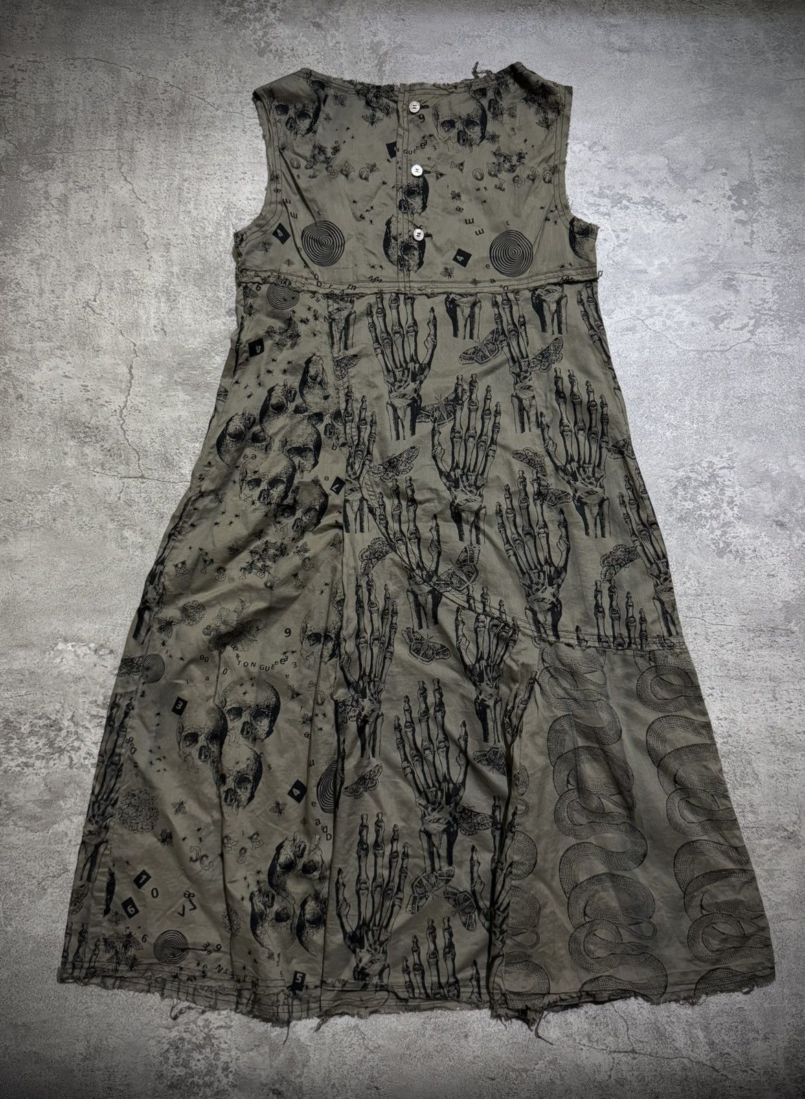 Hysteric Glamour HYSTERIC GLAMOUR SNAKE SKULL SLEEVESS DRES Size M / US 6-8 / IT 42-44 - 1 Thumbnail